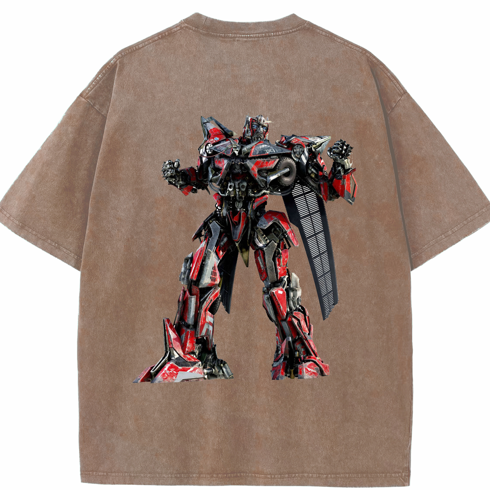 （画像用）  綿100% ヴィンテージ風 半袖Tシャツ（背面プリント）