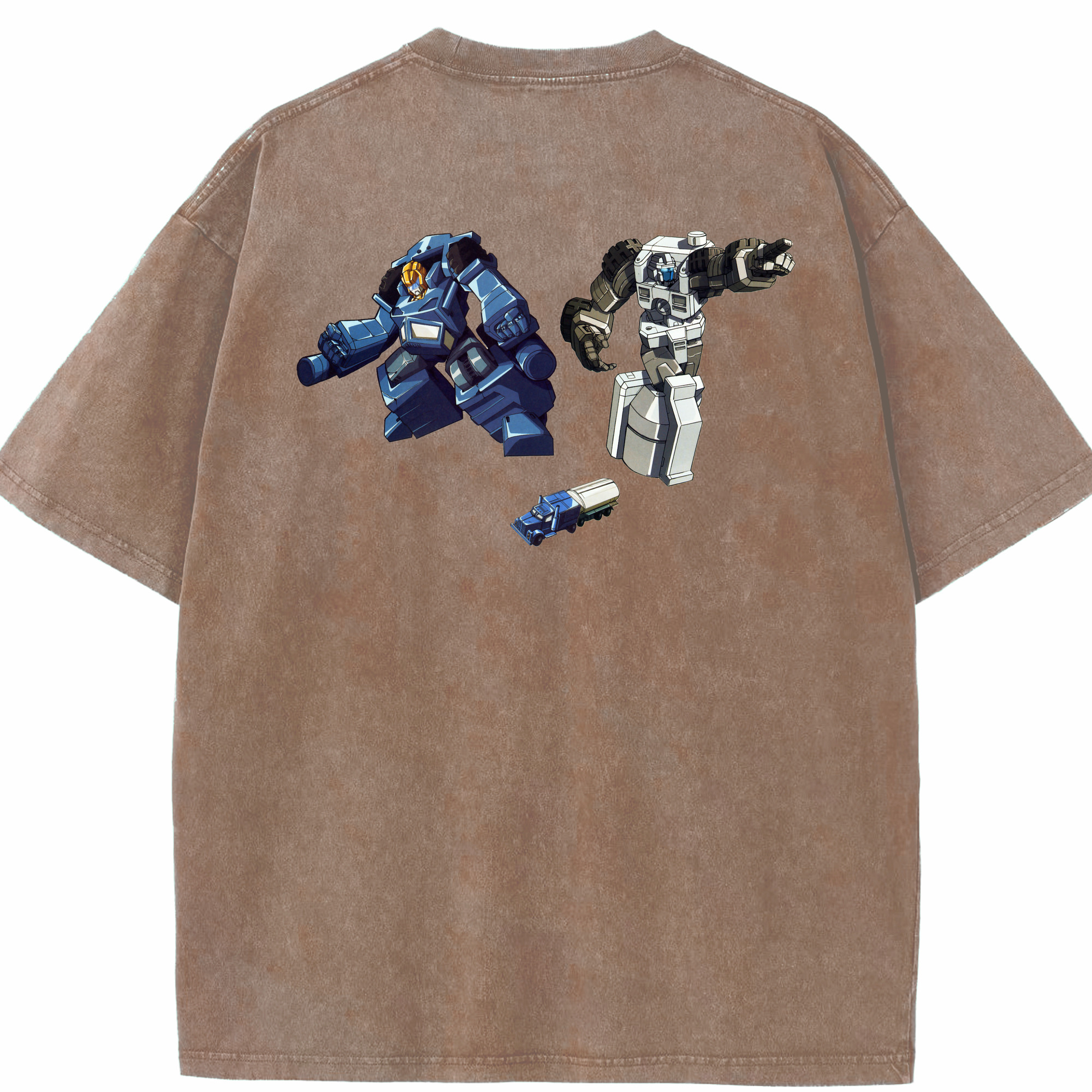 （画像用）  綿100% ヴィンテージ風 半袖Tシャツ（背面プリント）