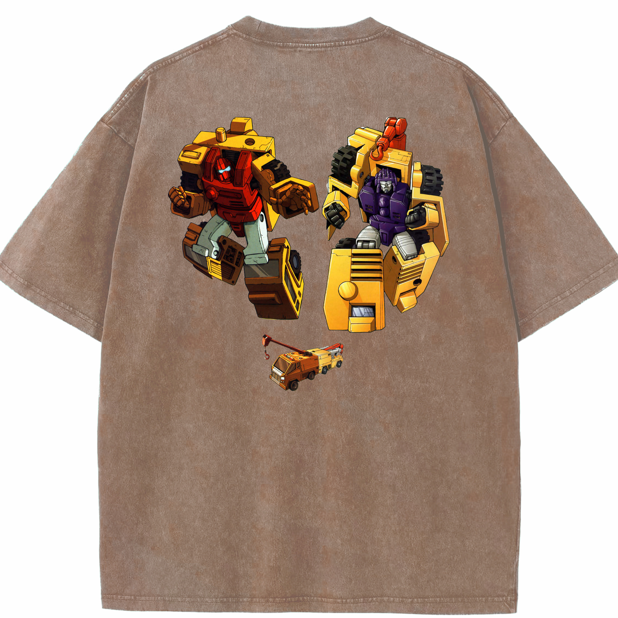 （画像用）  綿100% ヴィンテージ風 半袖Tシャツ（背面プリント）