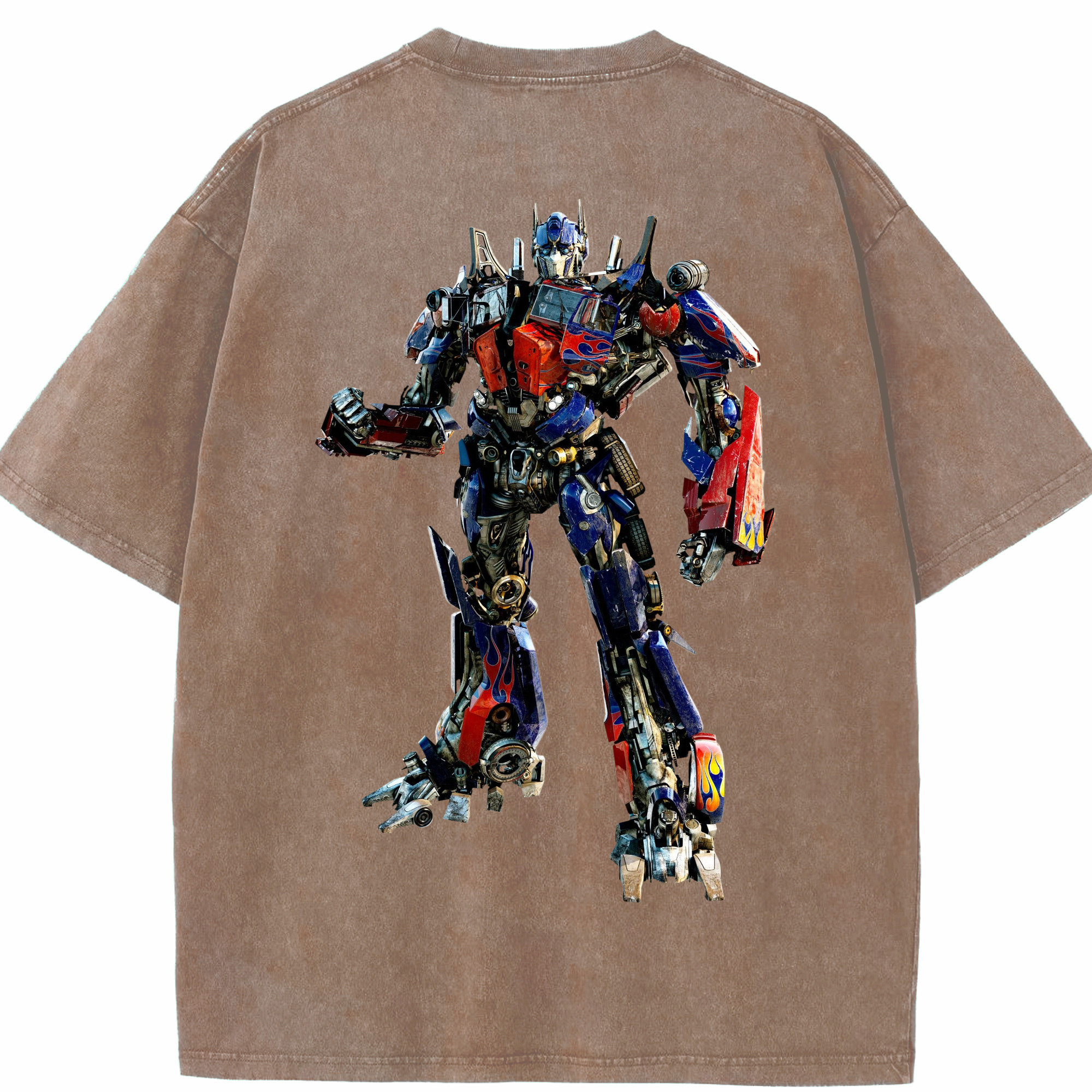 （画像用）  綿100% ヴィンテージ風 半袖Tシャツ（背面プリント）