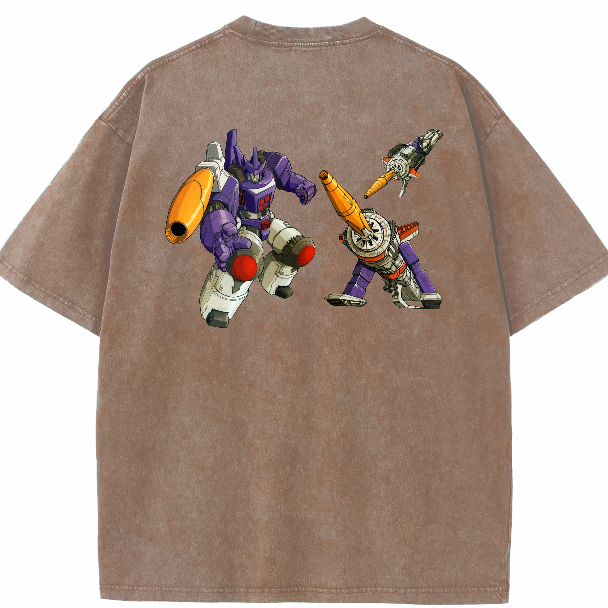 （画像用）  綿100% ヴィンテージ風 半袖Tシャツ（背面プリント）
