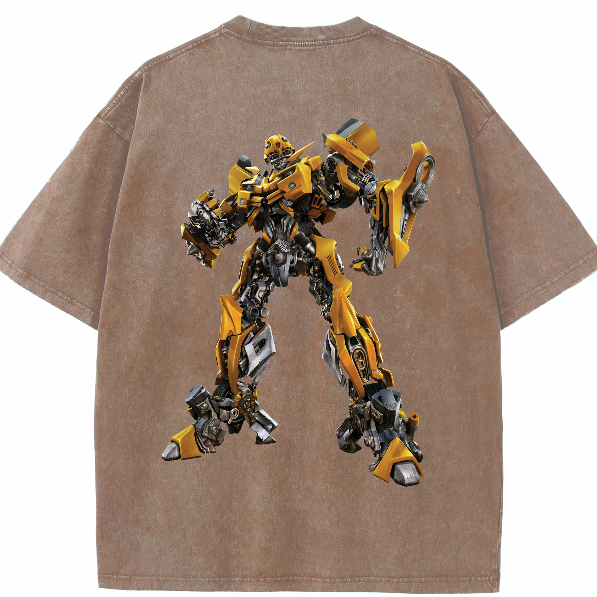 （画像用）  綿100% ヴィンテージ風 半袖Tシャツ（背面プリント）