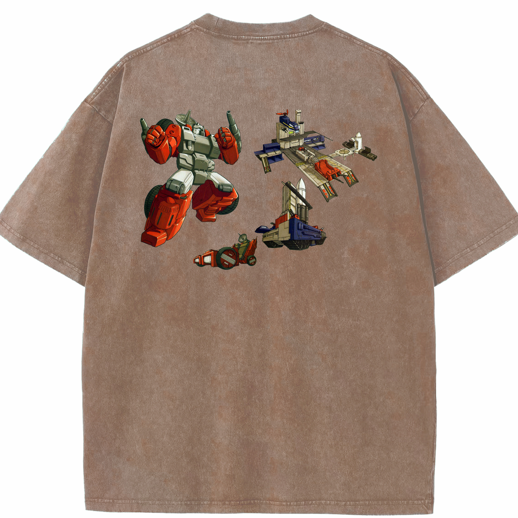 （画像用）  綿100% ヴィンテージ風 半袖Tシャツ（背面プリント）