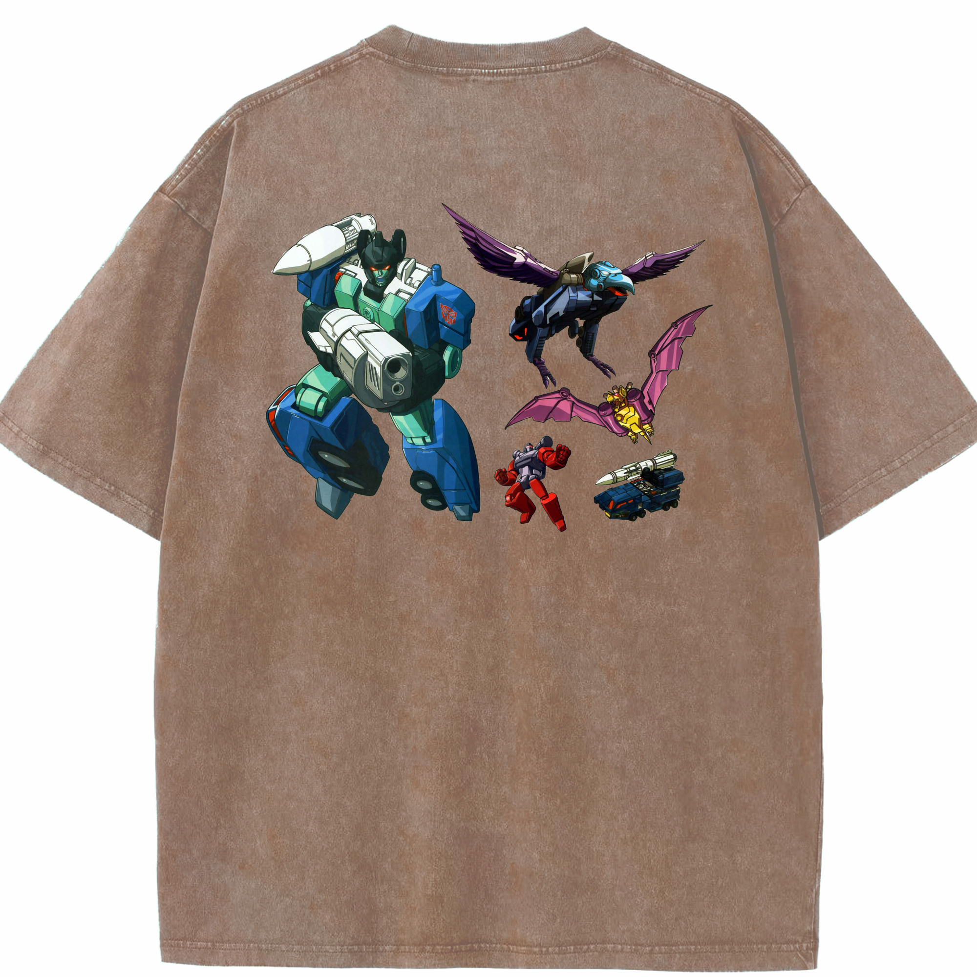 （画像用）  綿100% ヴィンテージ風 半袖Tシャツ（背面プリント）