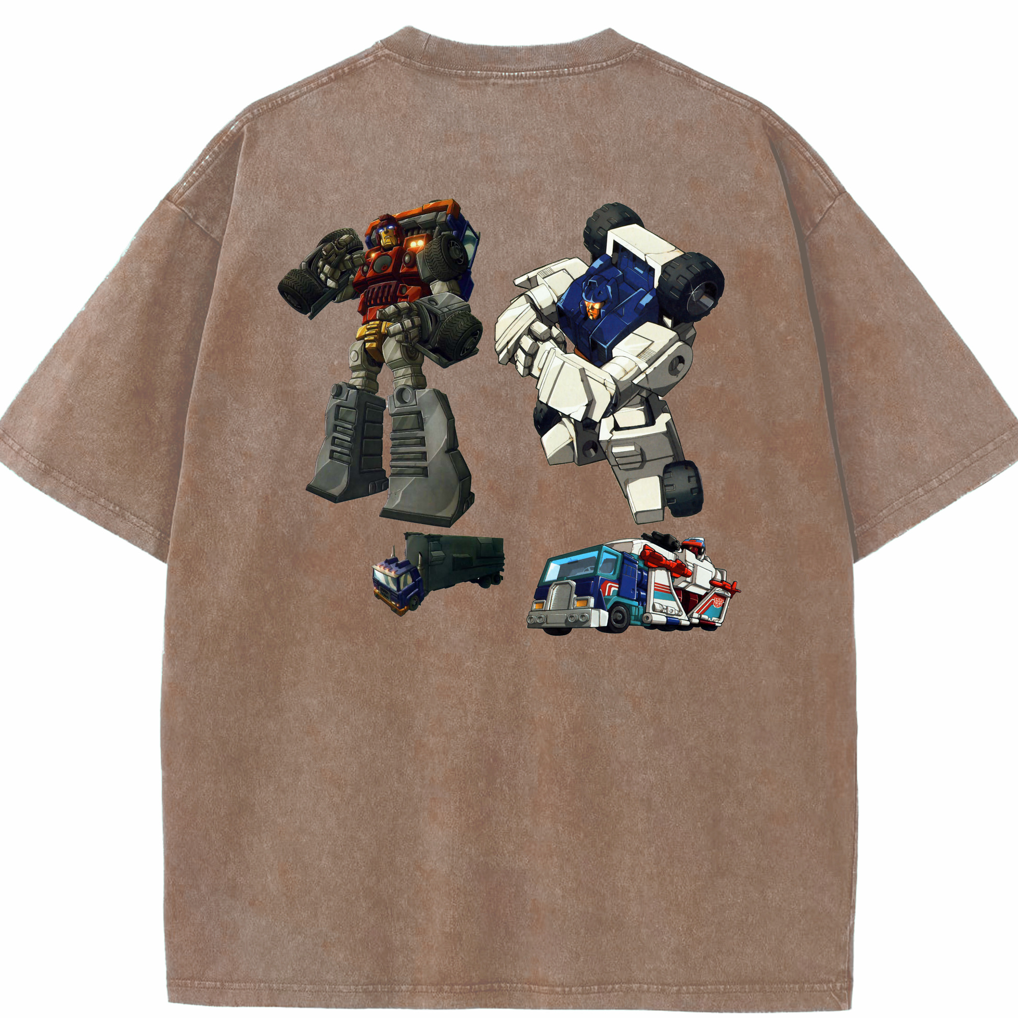 （画像用）  綿100% ヴィンテージ風 半袖Tシャツ（背面プリント）
