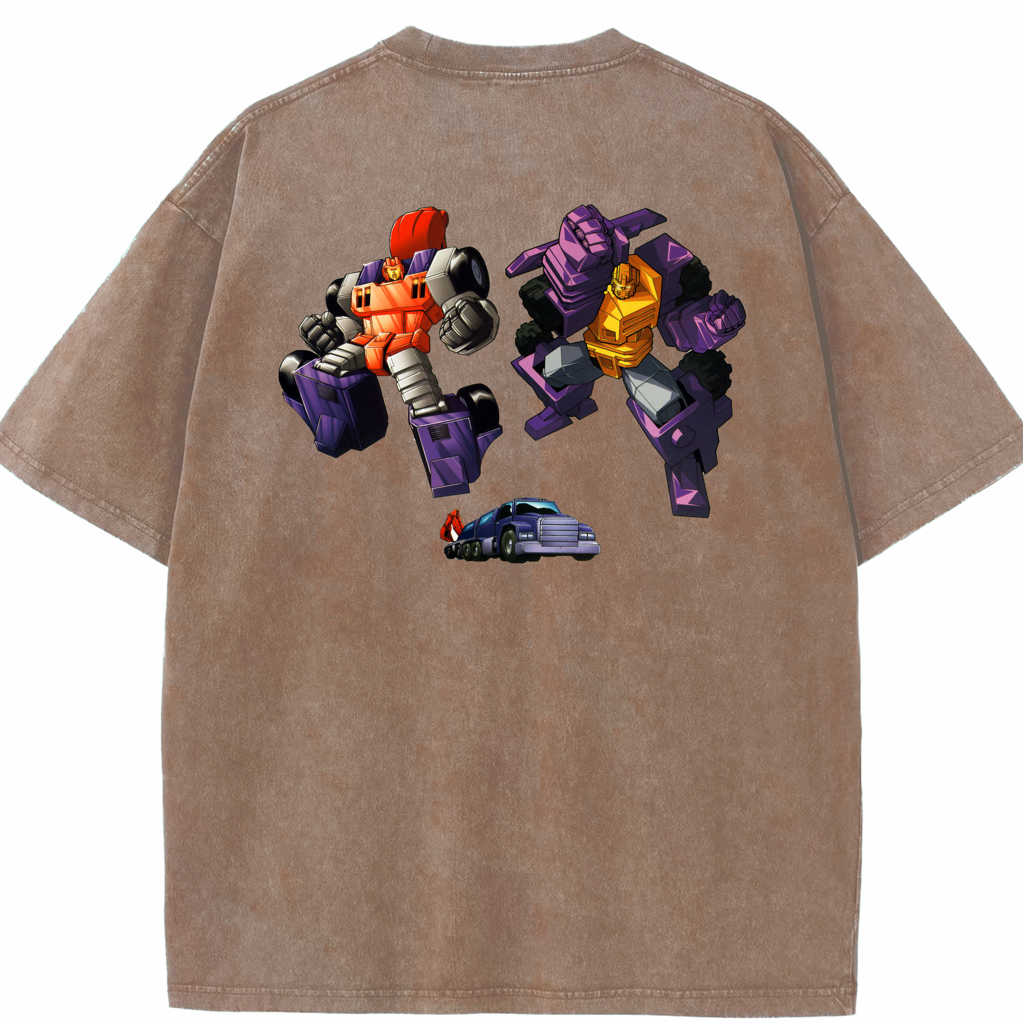 （画像用）  綿100% ヴィンテージ風 半袖Tシャツ（背面プリント）