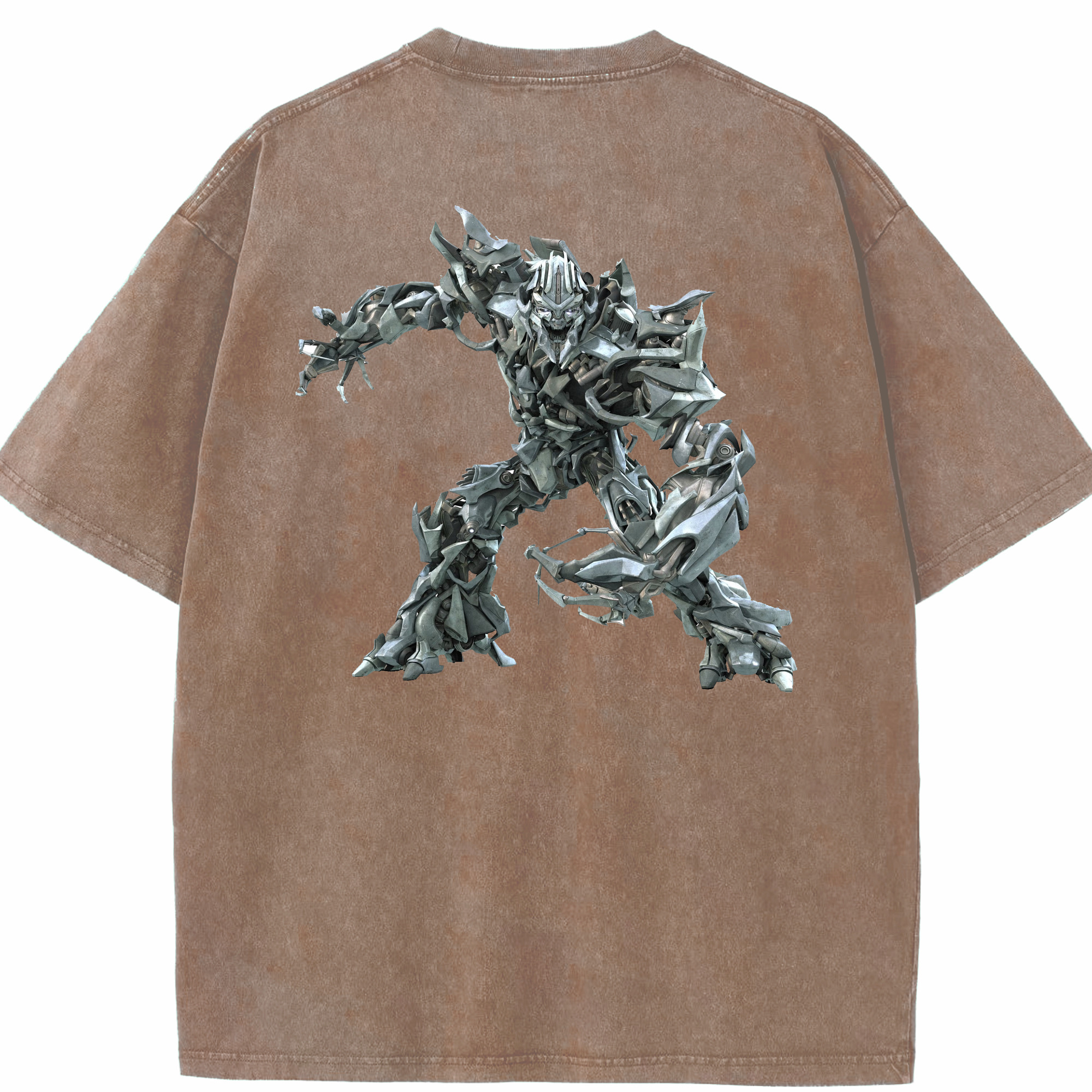 （画像用）  綿100% ヴィンテージ風 半袖Tシャツ（背面プリント）