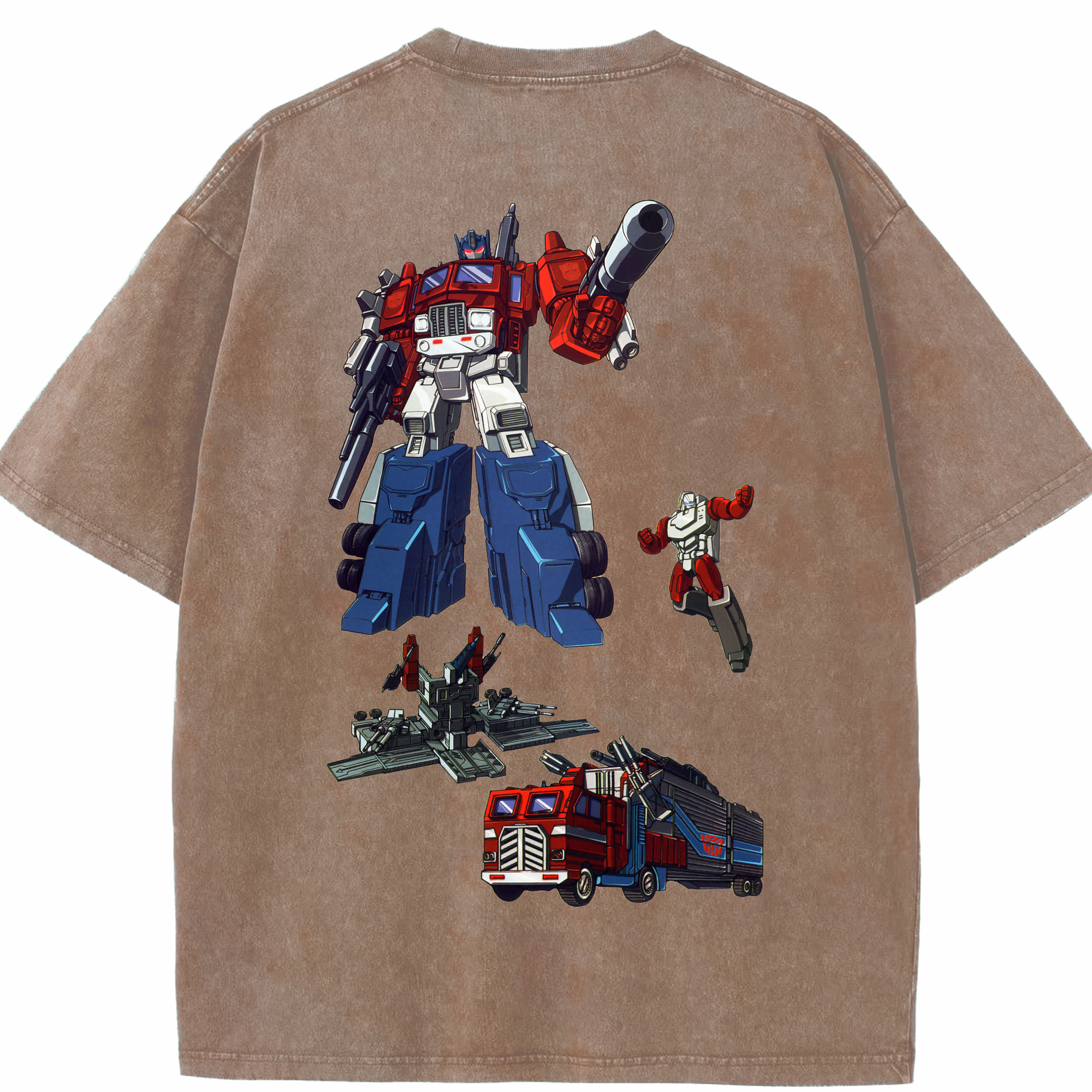（画像用）  綿100% ヴィンテージ風 半袖Tシャツ（背面プリント）
