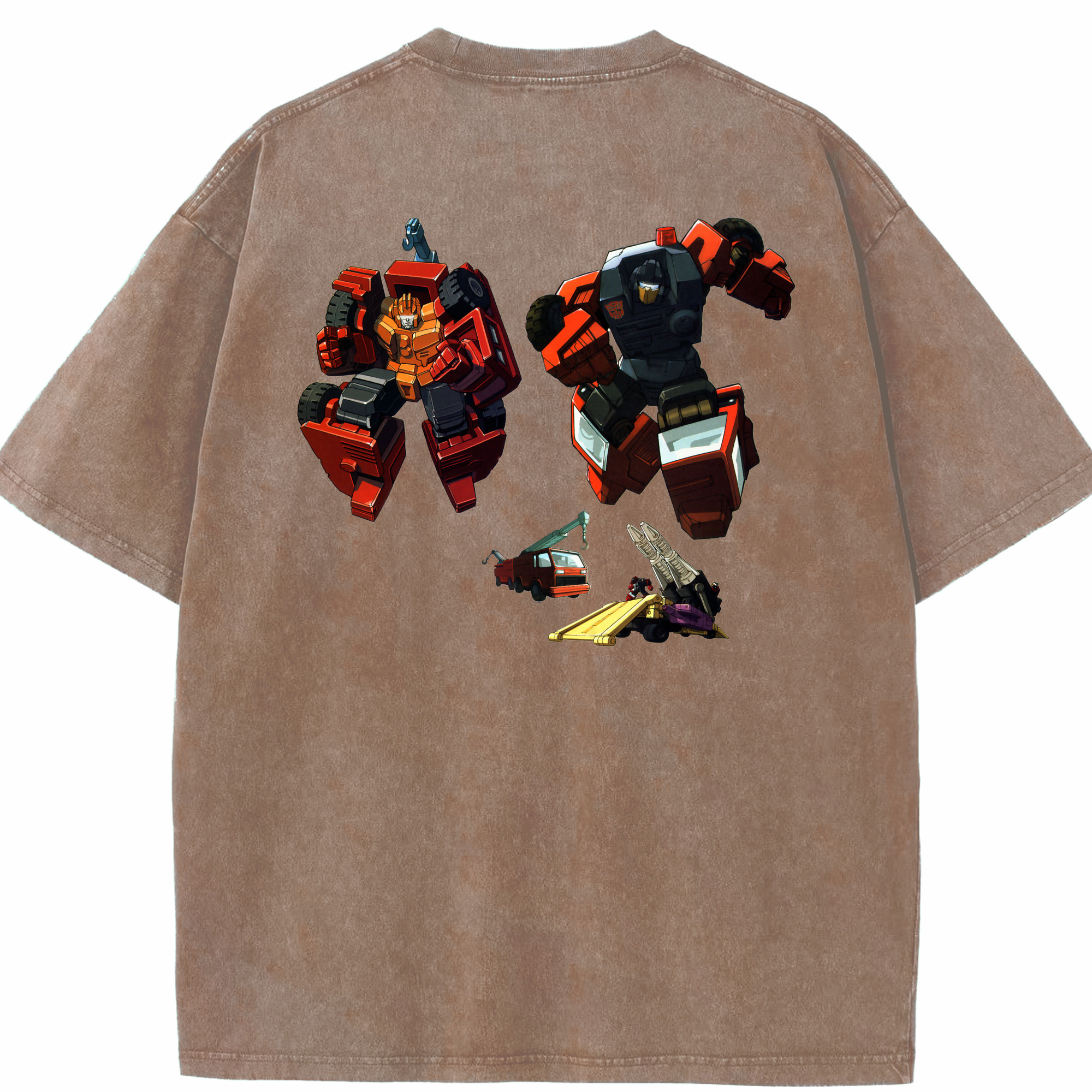 （画像用）  綿100% ヴィンテージ風 半袖Tシャツ（背面プリント）