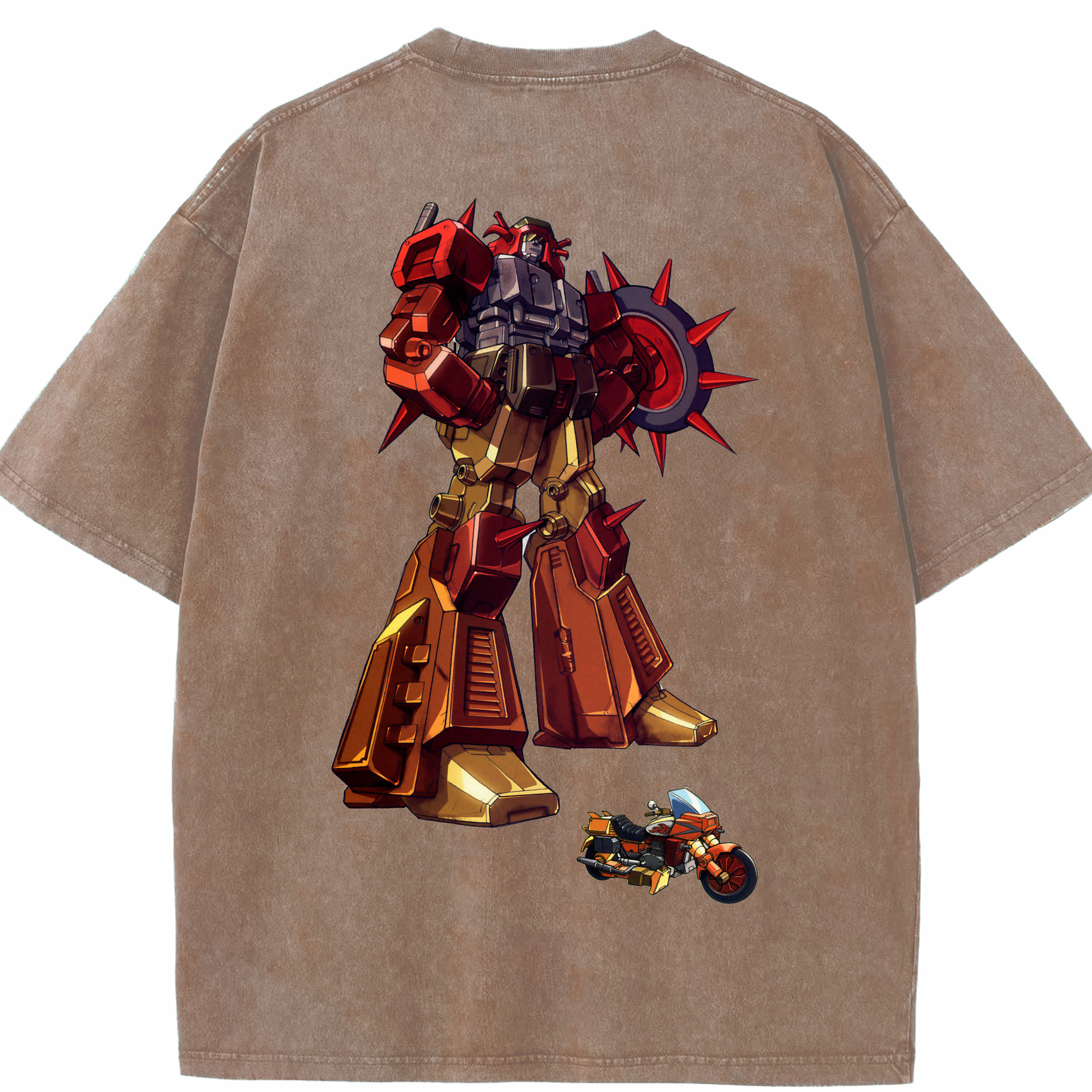 （画像用）  綿100% ヴィンテージ風 半袖Tシャツ（背面プリント）