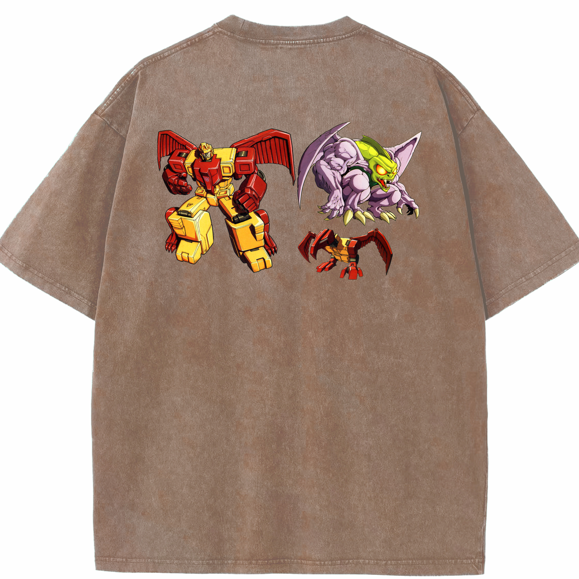 （画像用）  綿100% ヴィンテージ風 半袖Tシャツ（背面プリント）