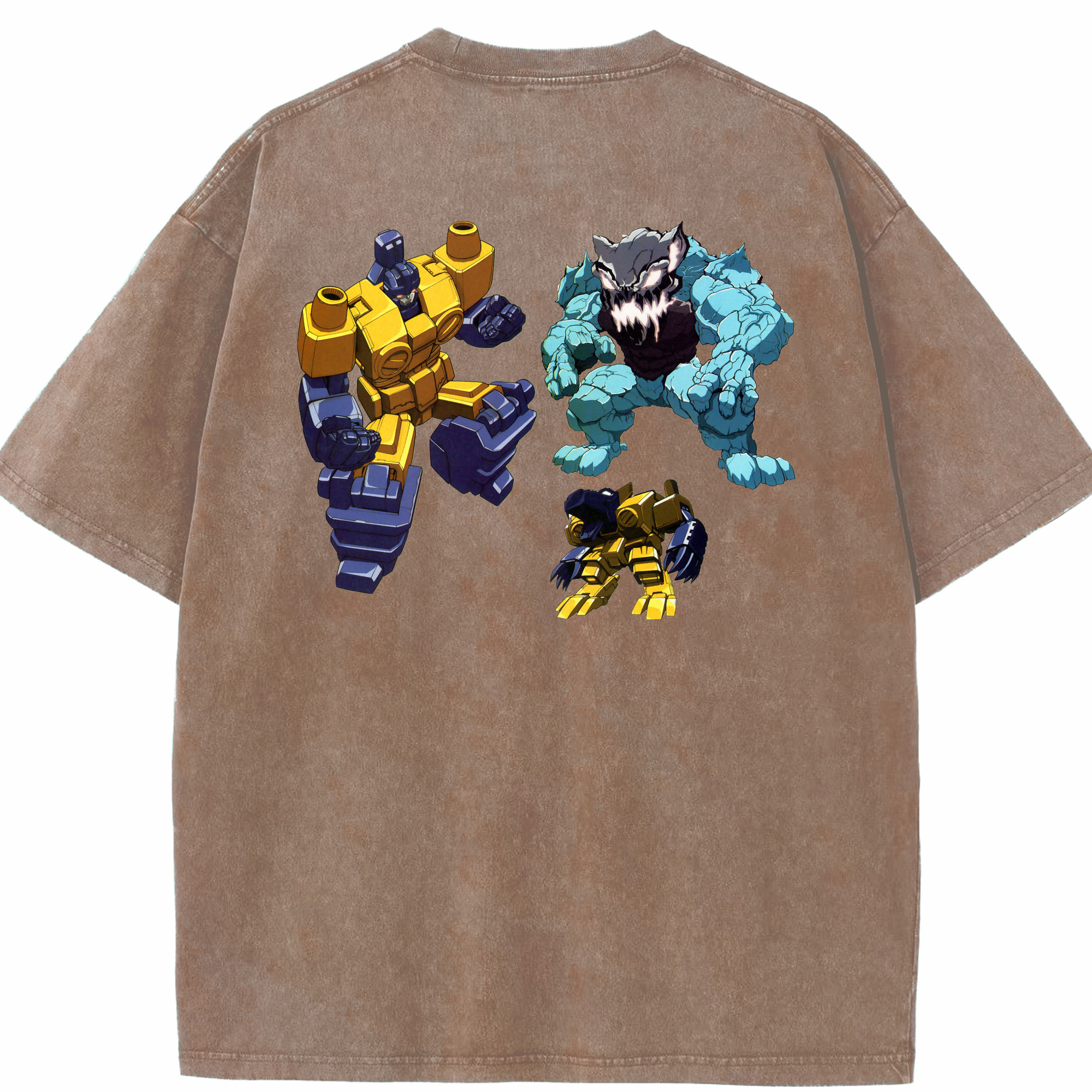 （画像用）  綿100% ヴィンテージ風 半袖Tシャツ（背面プリント）