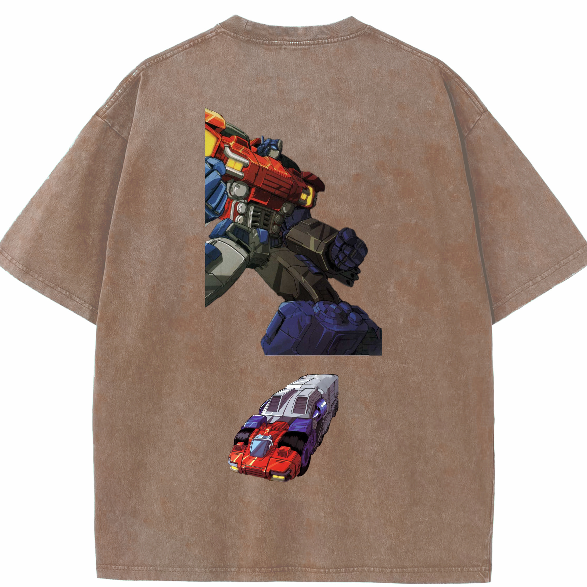 （画像用）  綿100% ヴィンテージ風 半袖Tシャツ（背面プリント）