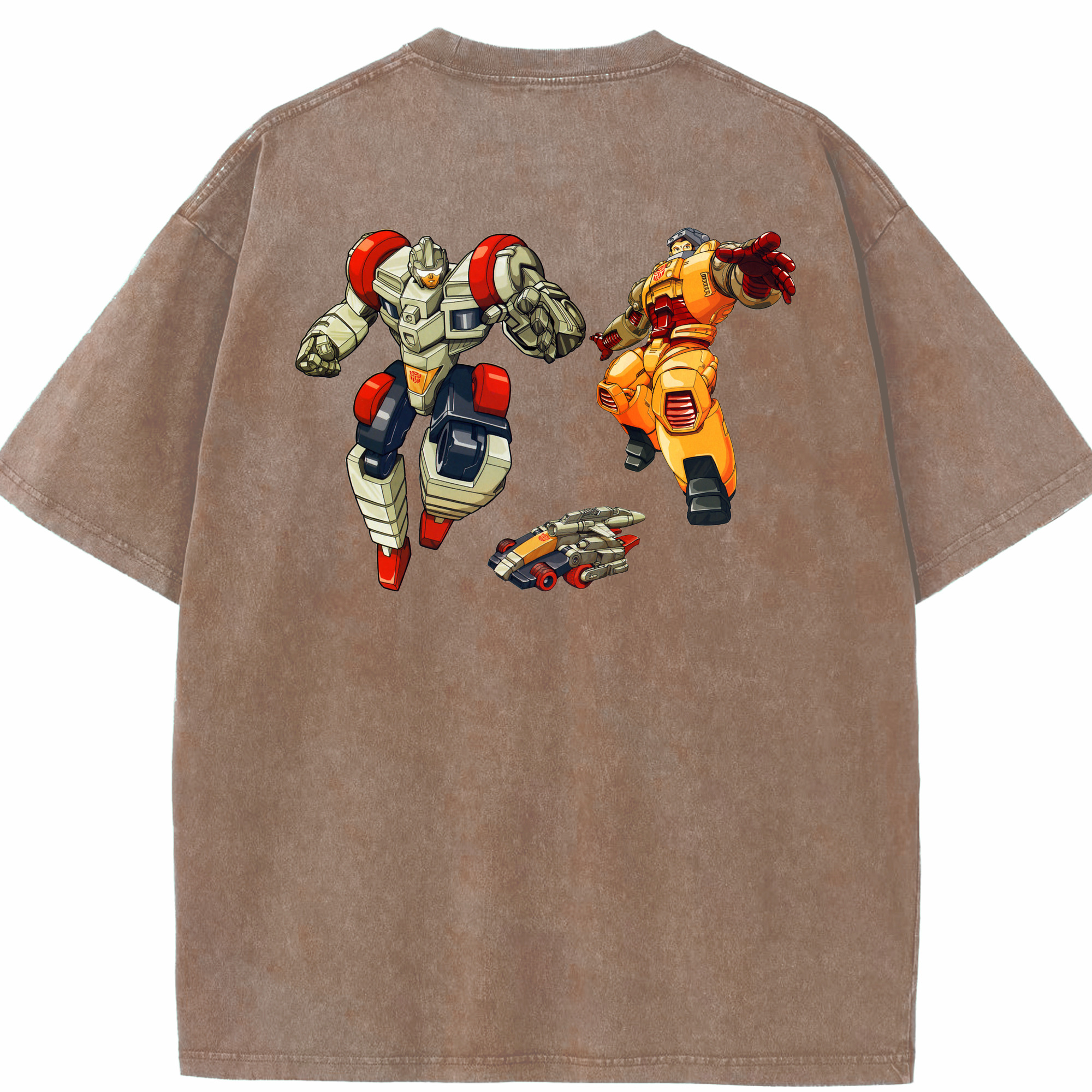 （画像用）  綿100% ヴィンテージ風 半袖Tシャツ（背面プリント）
