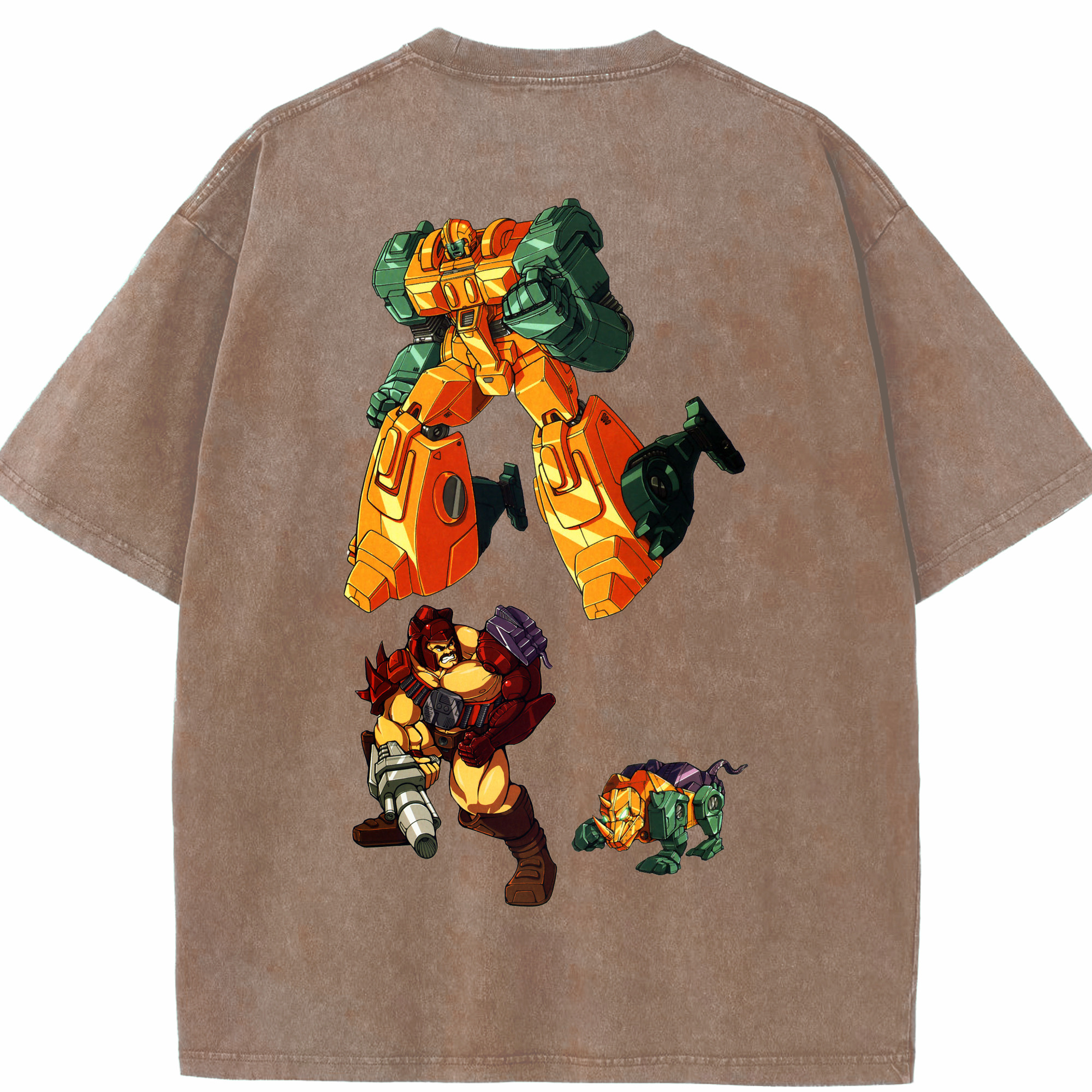 （画像用）  綿100% ヴィンテージ風 半袖Tシャツ（背面プリント）