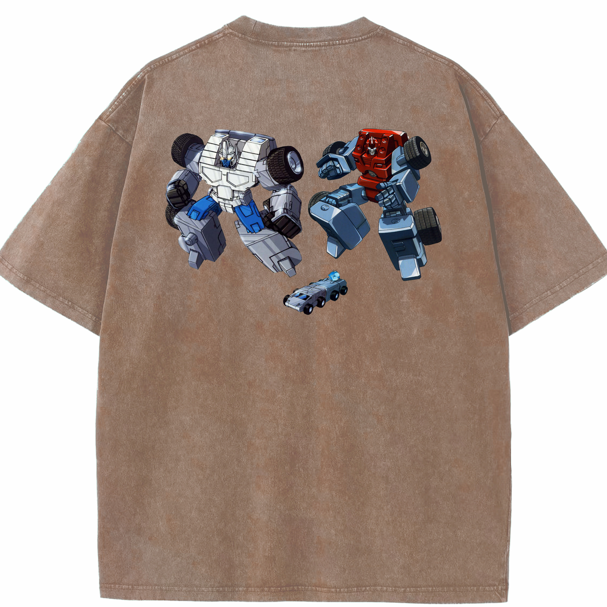（画像用）  綿100% ヴィンテージ風 半袖Tシャツ（背面プリント）