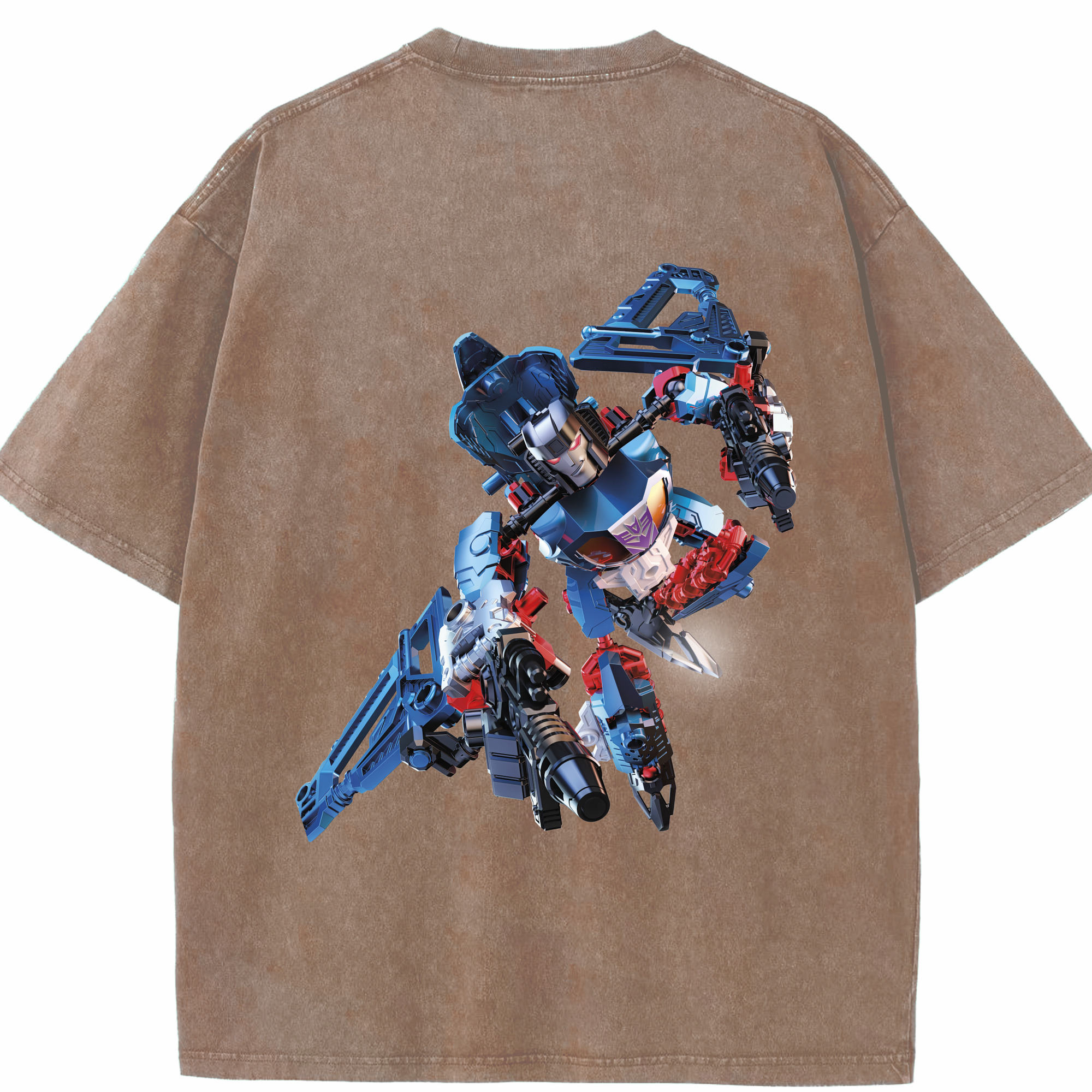 （画像用）  綿100% ヴィンテージ風 半袖Tシャツ（背面プリント）