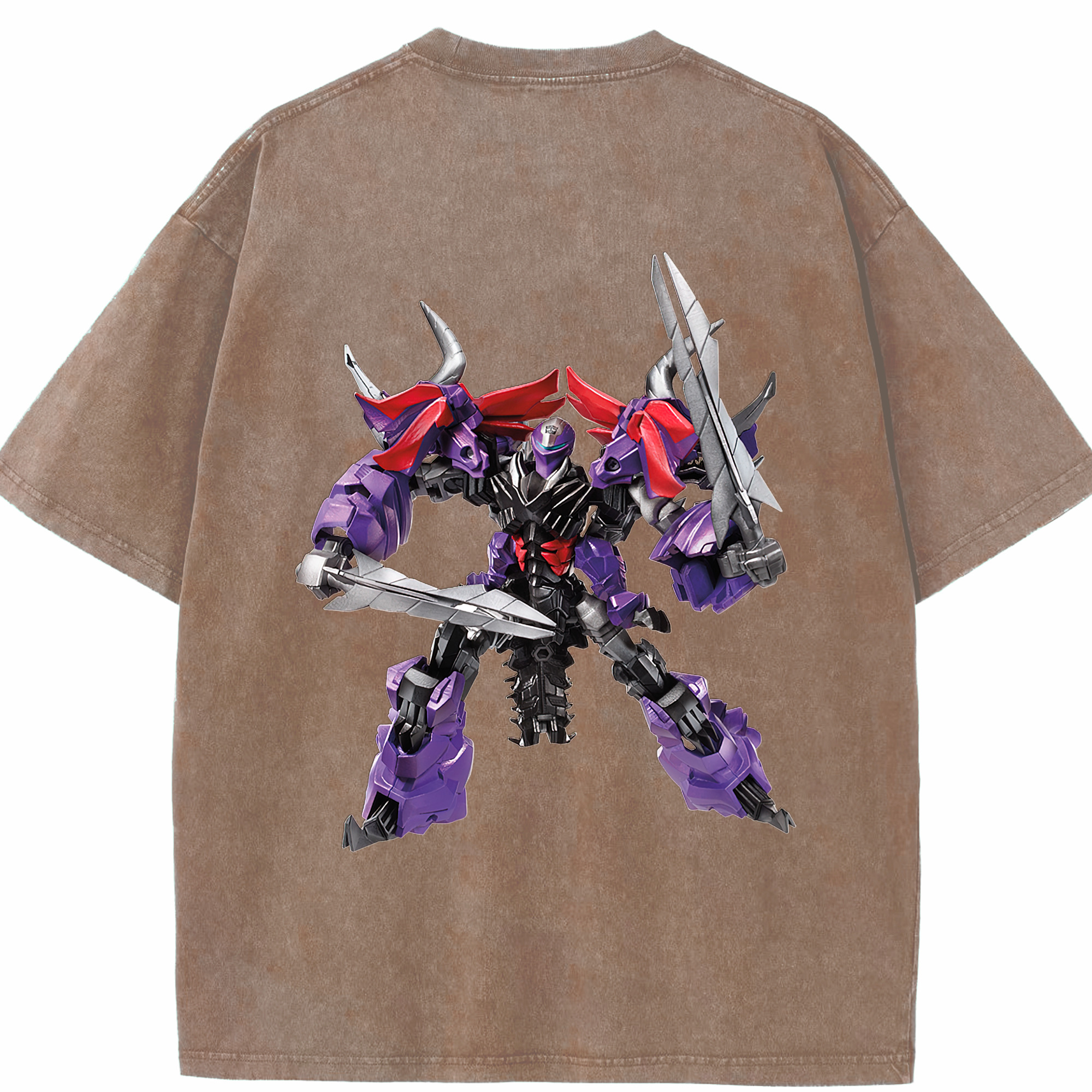 （画像用）  綿100% ヴィンテージ風 半袖Tシャツ（背面プリント）