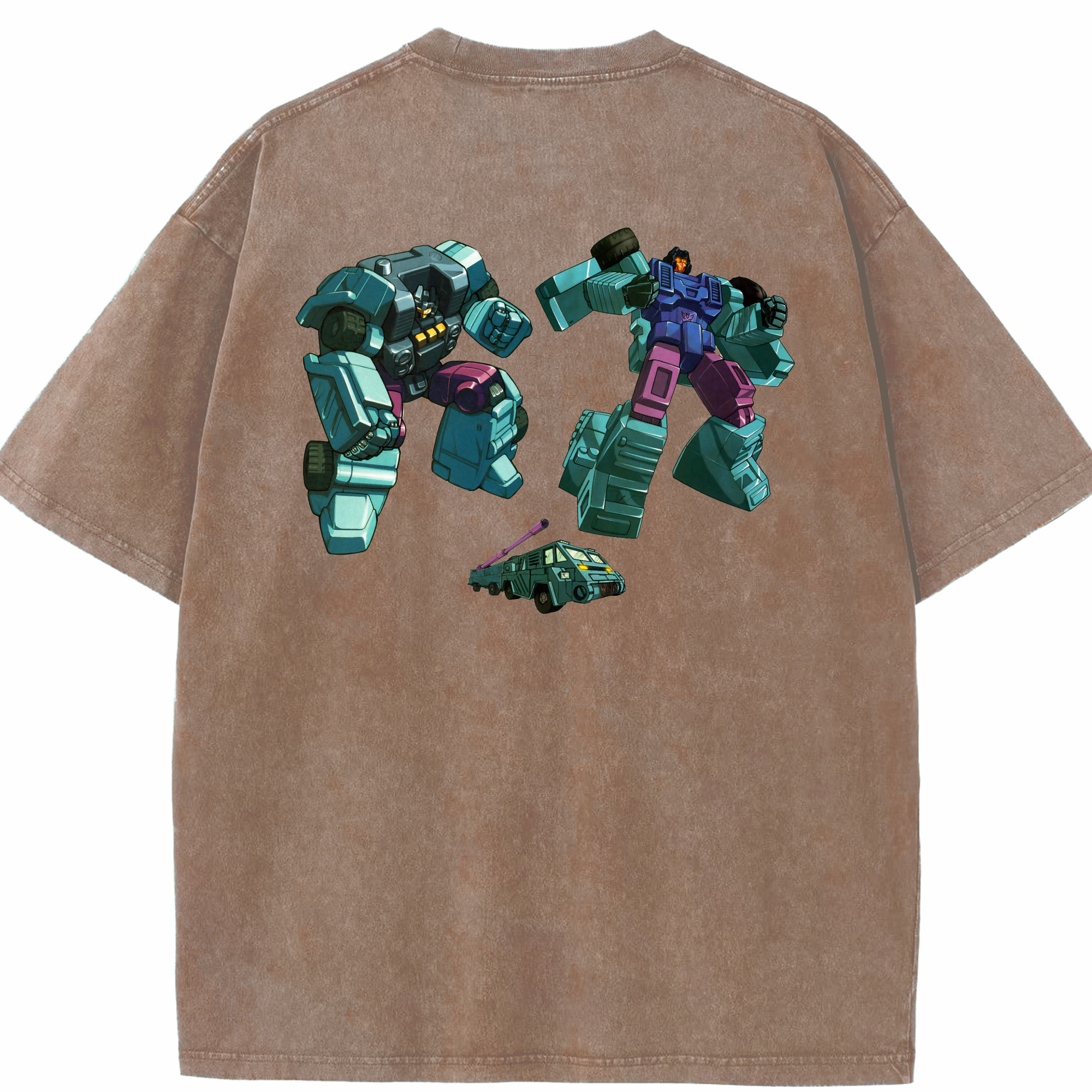（画像用）  綿100% ヴィンテージ風 半袖Tシャツ（背面プリント）