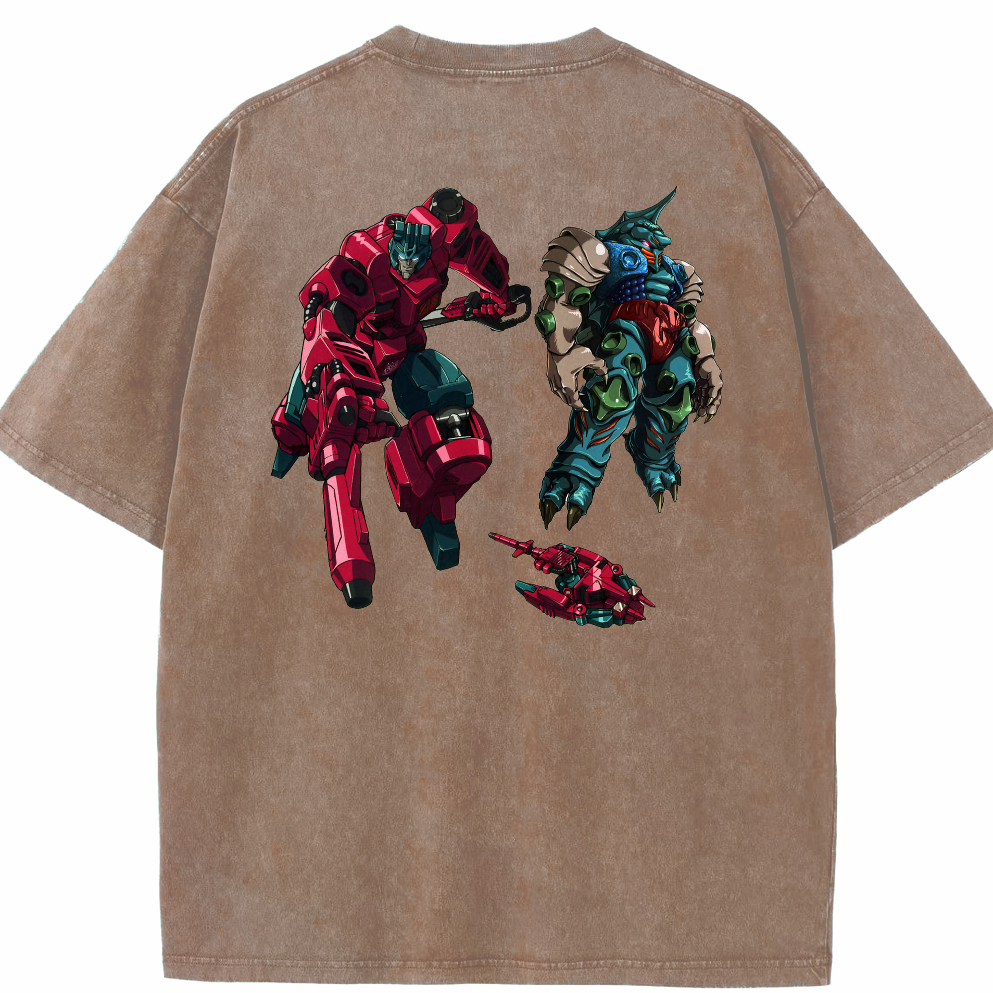 （画像用）  綿100% ヴィンテージ風 半袖Tシャツ（背面プリント）
