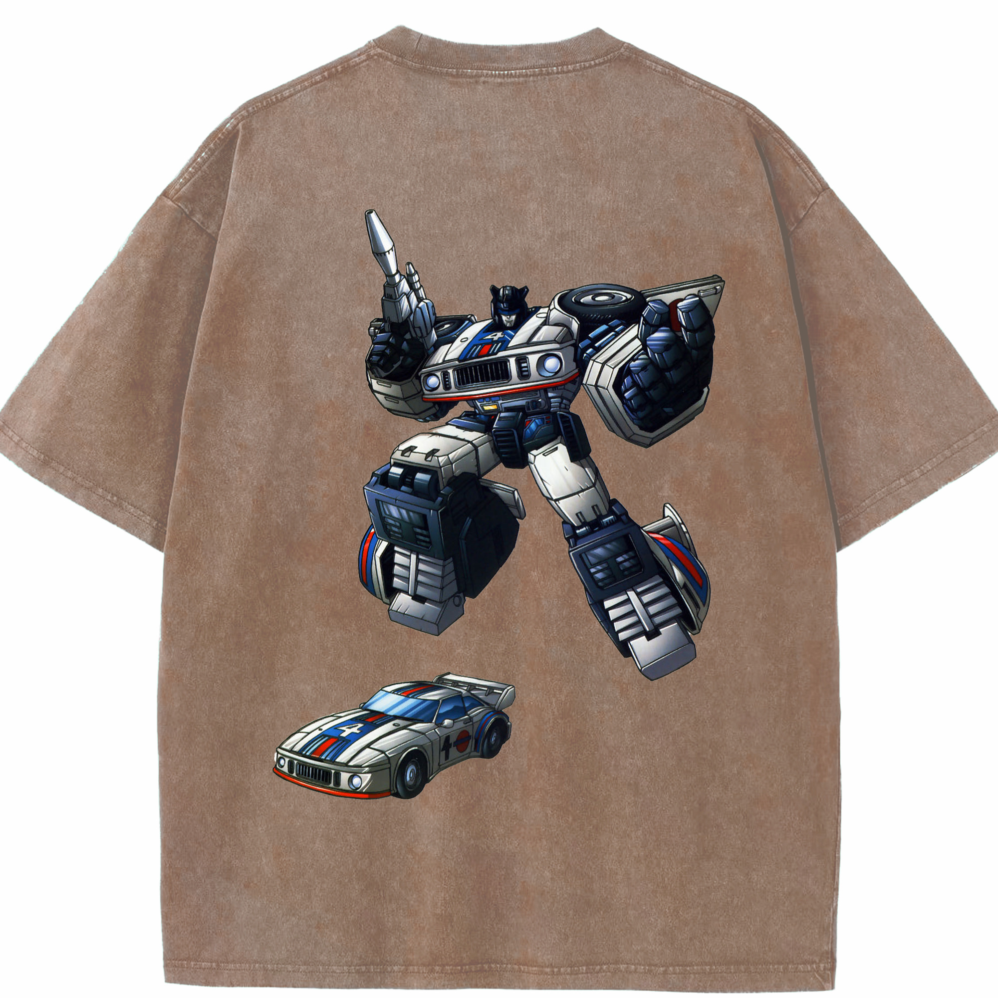 （画像用）  綿100% ヴィンテージ風 半袖Tシャツ（背面プリント）