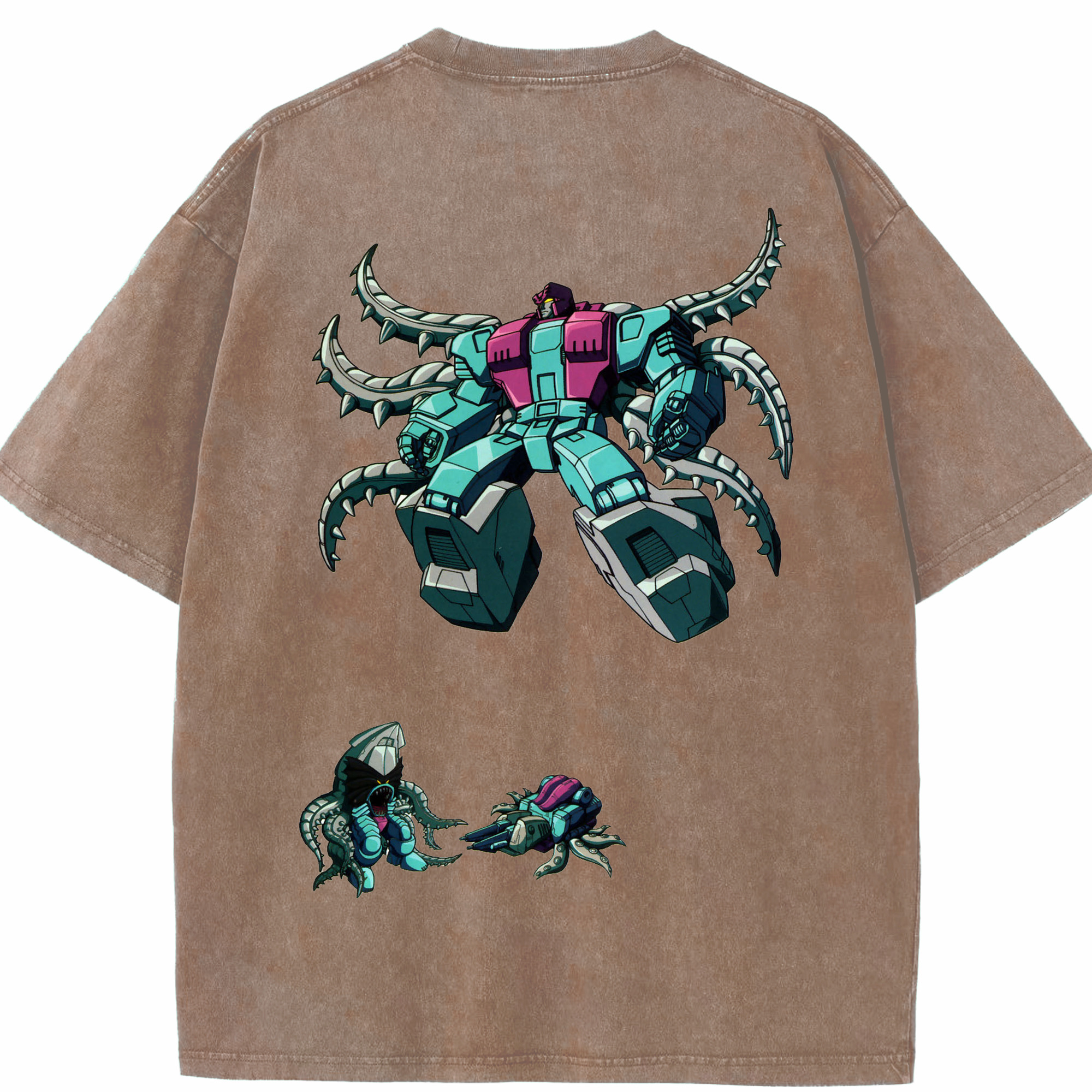 （画像用）  綿100% ヴィンテージ風 半袖Tシャツ（背面プリント）