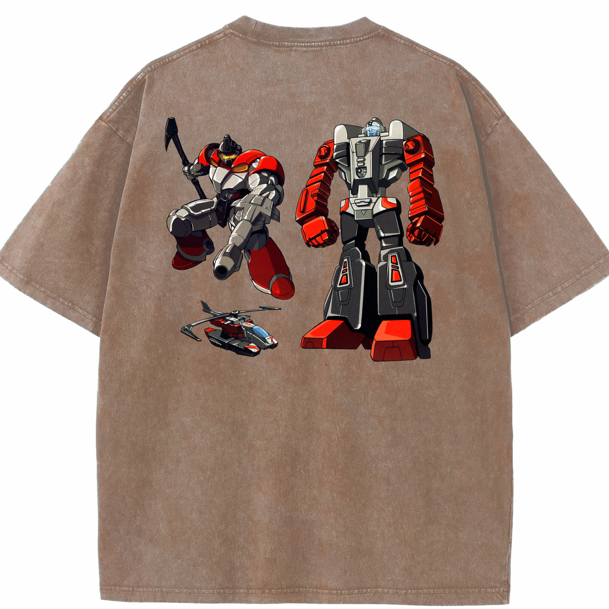 （画像用）  綿100% ヴィンテージ風 半袖Tシャツ（背面プリント）