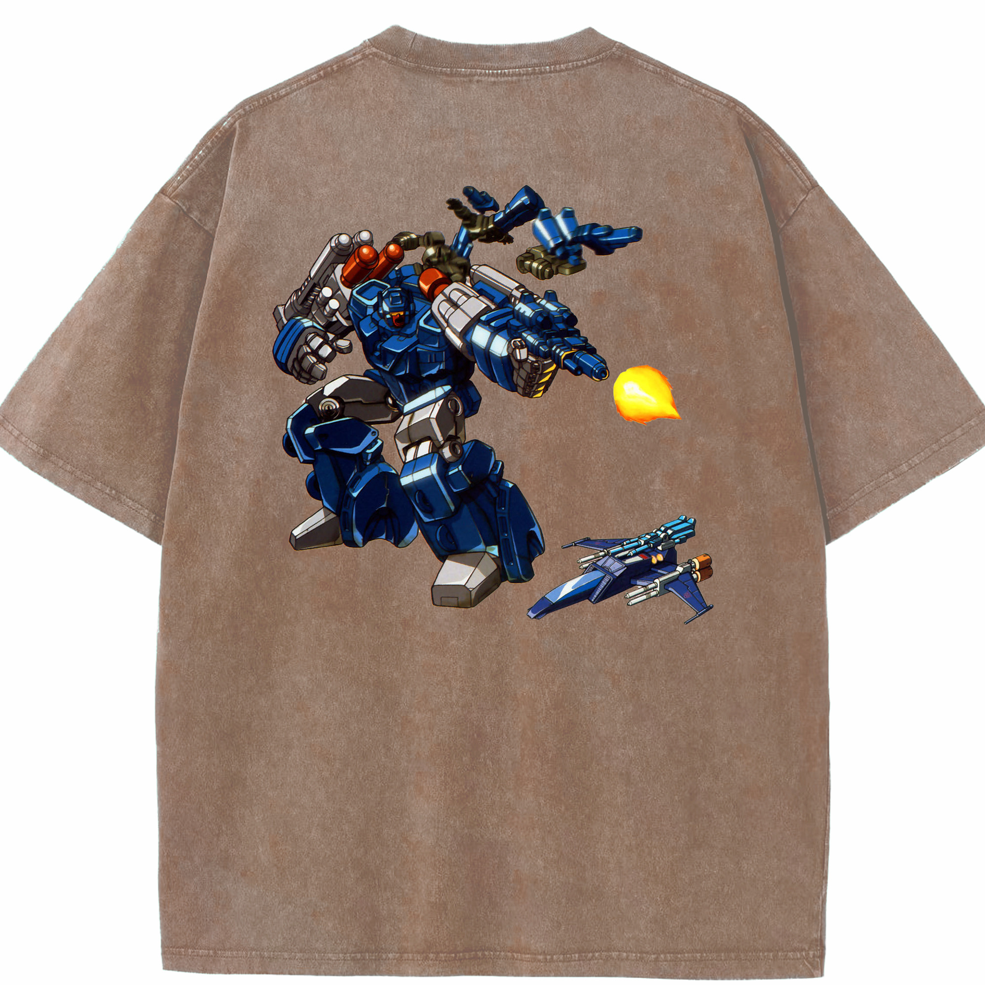 （画像用）  綿100% ヴィンテージ風 半袖Tシャツ（背面プリント）