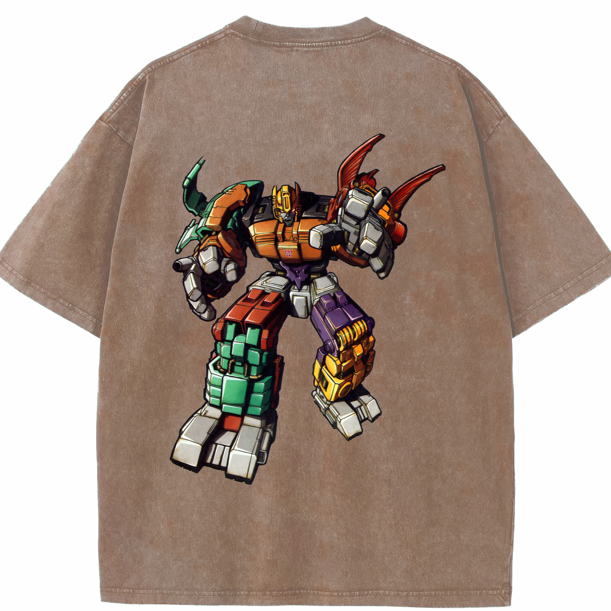（画像用）  綿100% ヴィンテージ風 半袖Tシャツ（背面プリント）