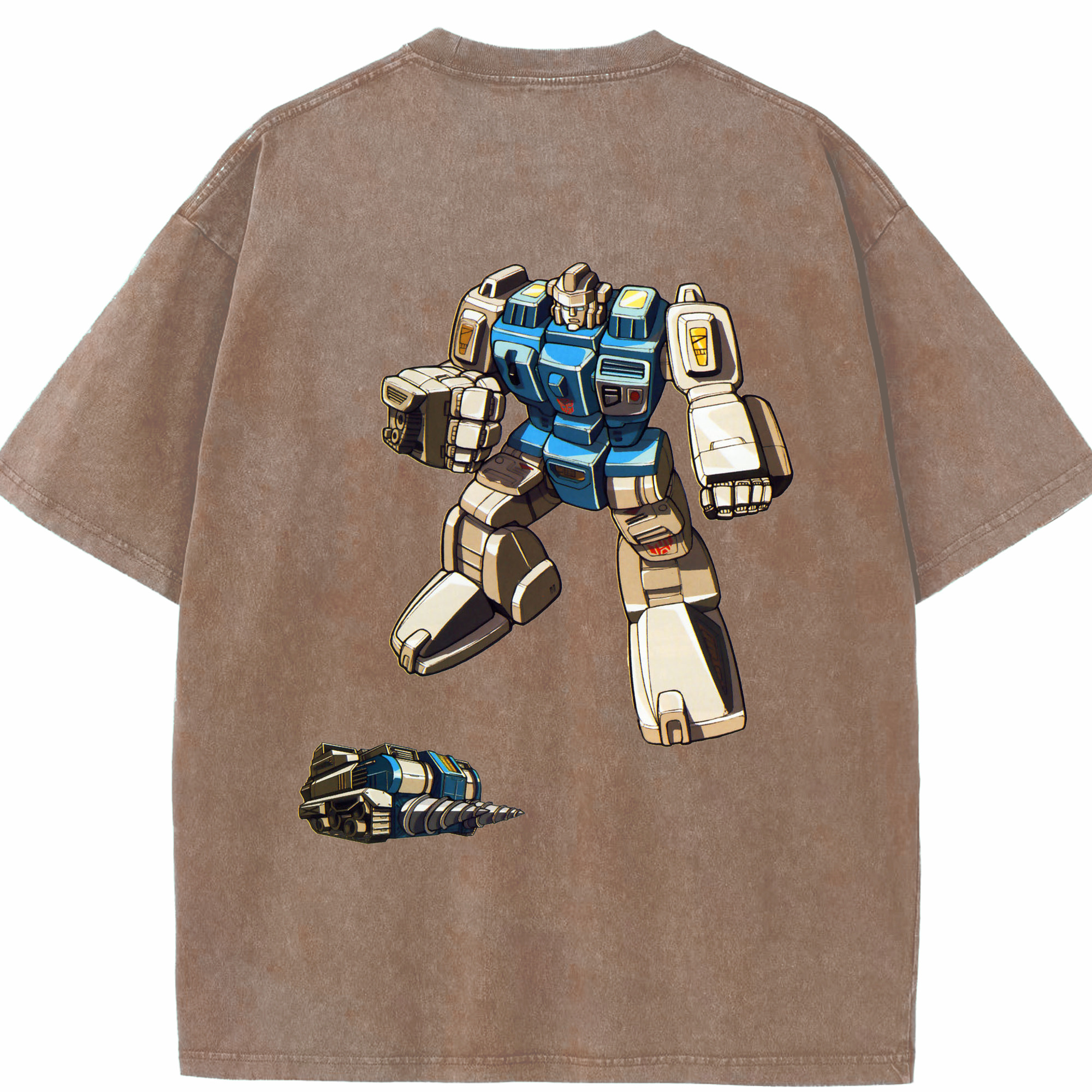 （画像用）  綿100% ヴィンテージ風 半袖Tシャツ（背面プリント）