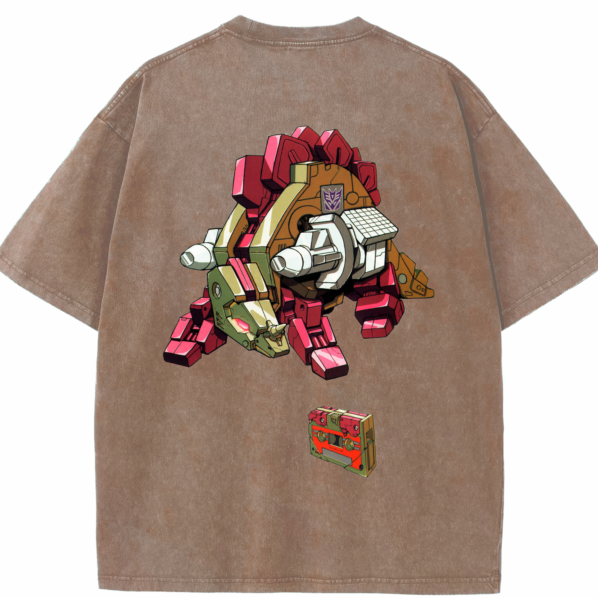 （画像用）  綿100% ヴィンテージ風 半袖Tシャツ（背面プリント）