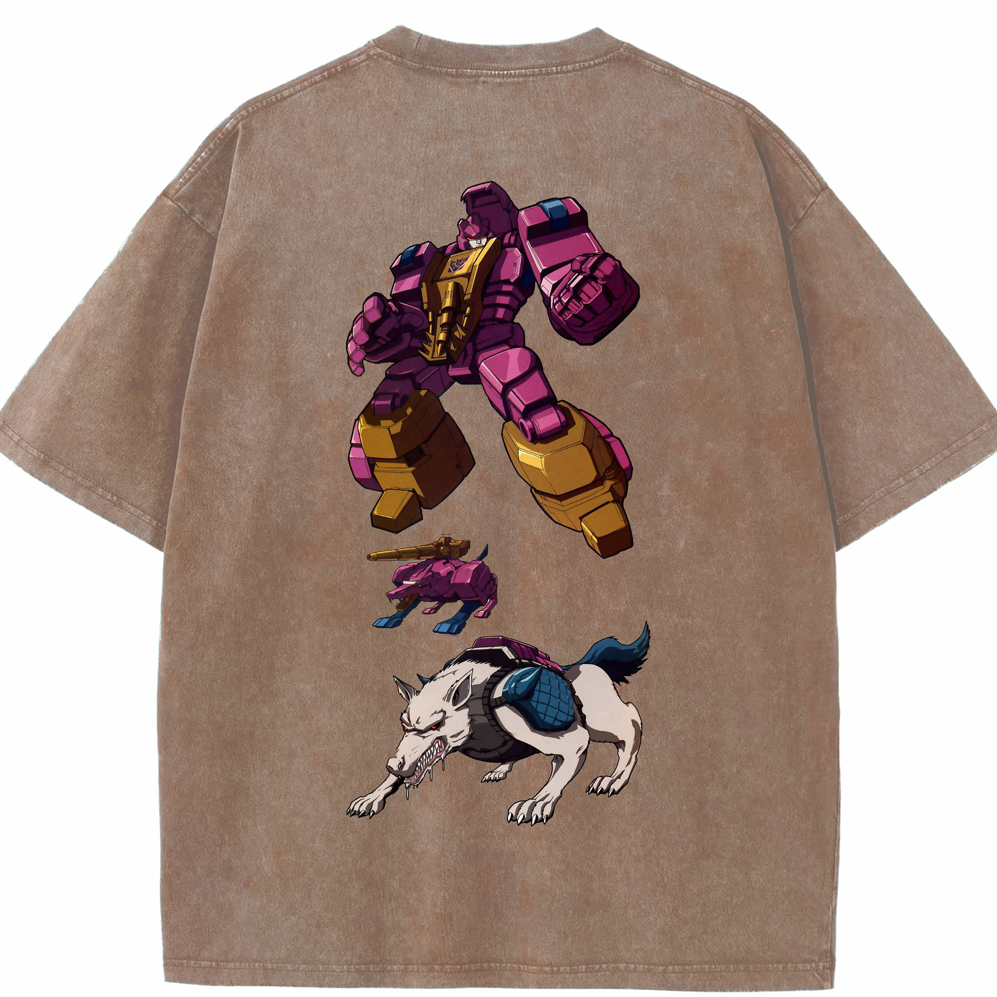（画像用）  綿100% ヴィンテージ風 半袖Tシャツ（背面プリント）