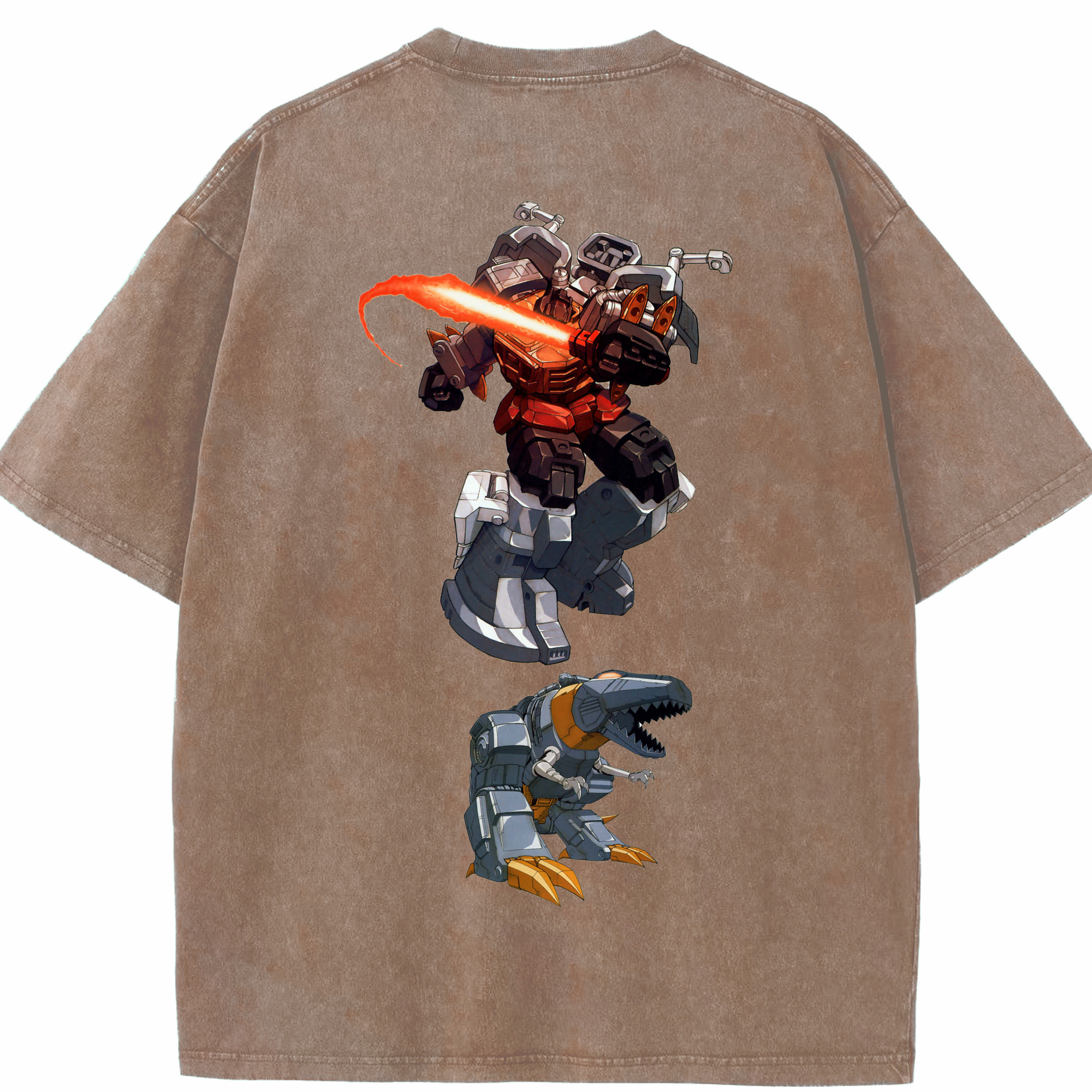 （画像用）  綿100% ヴィンテージ風 半袖Tシャツ（背面プリント）