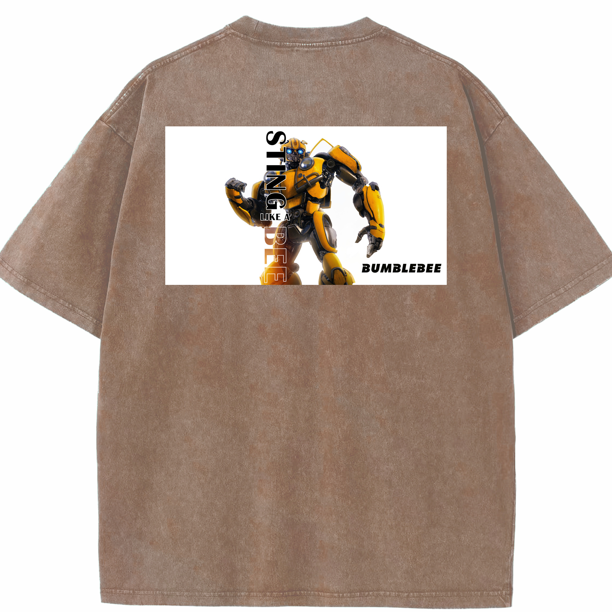 （画像用）  綿100% ヴィンテージ風 半袖Tシャツ（背面プリント）