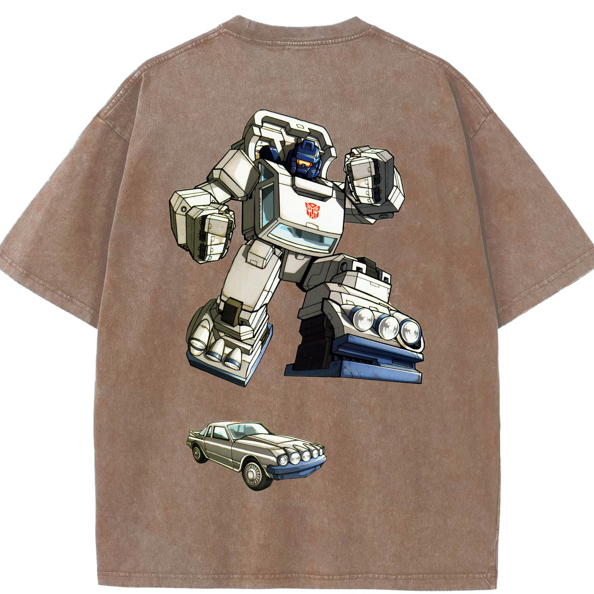 （画像用）  綿100% ヴィンテージ風 半袖Tシャツ（背面プリント）