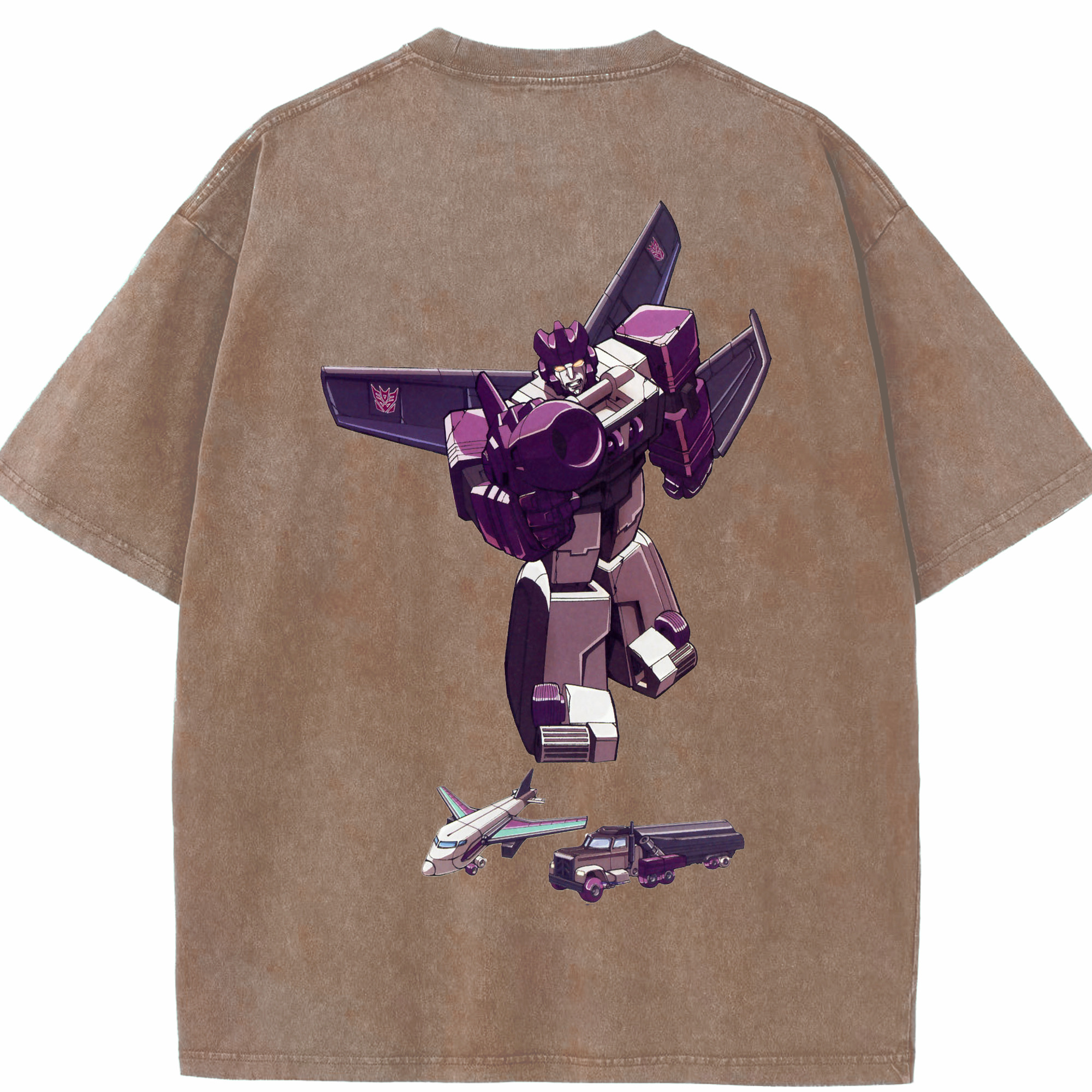 （画像用）  綿100% ヴィンテージ風 半袖Tシャツ（背面プリント）