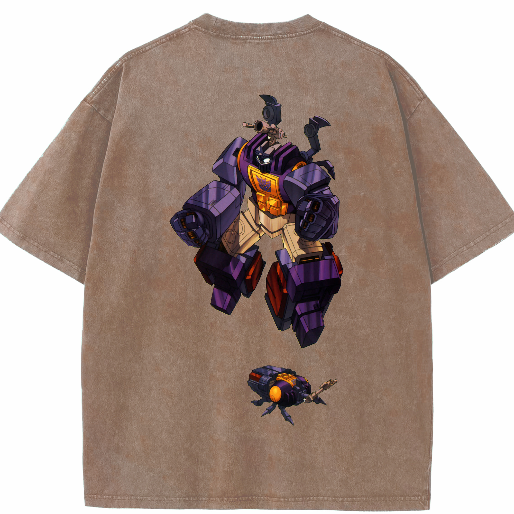 （画像用）  綿100% ヴィンテージ風 半袖Tシャツ（背面プリント）