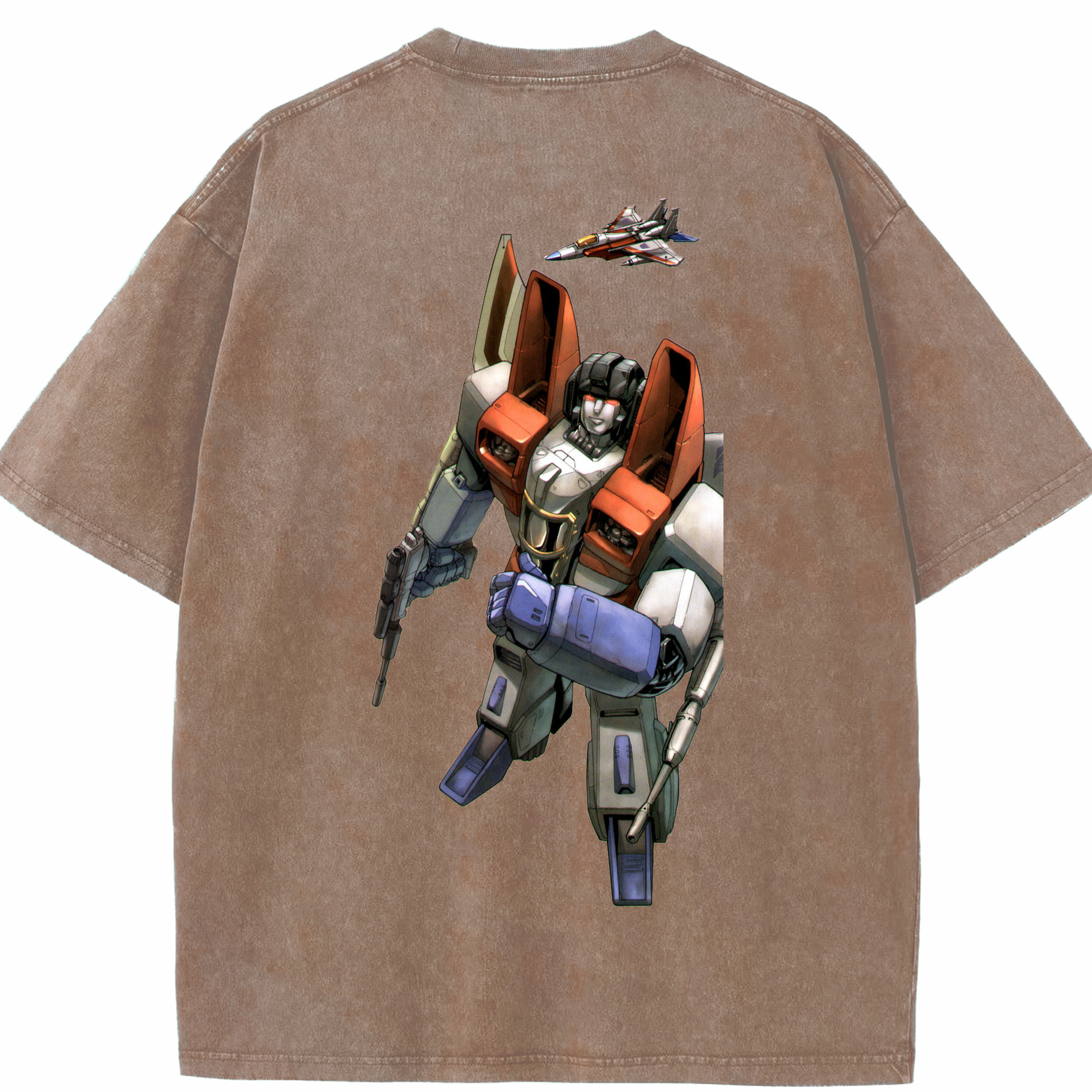 （画像用）  綿100% ヴィンテージ風 半袖Tシャツ（背面プリント）