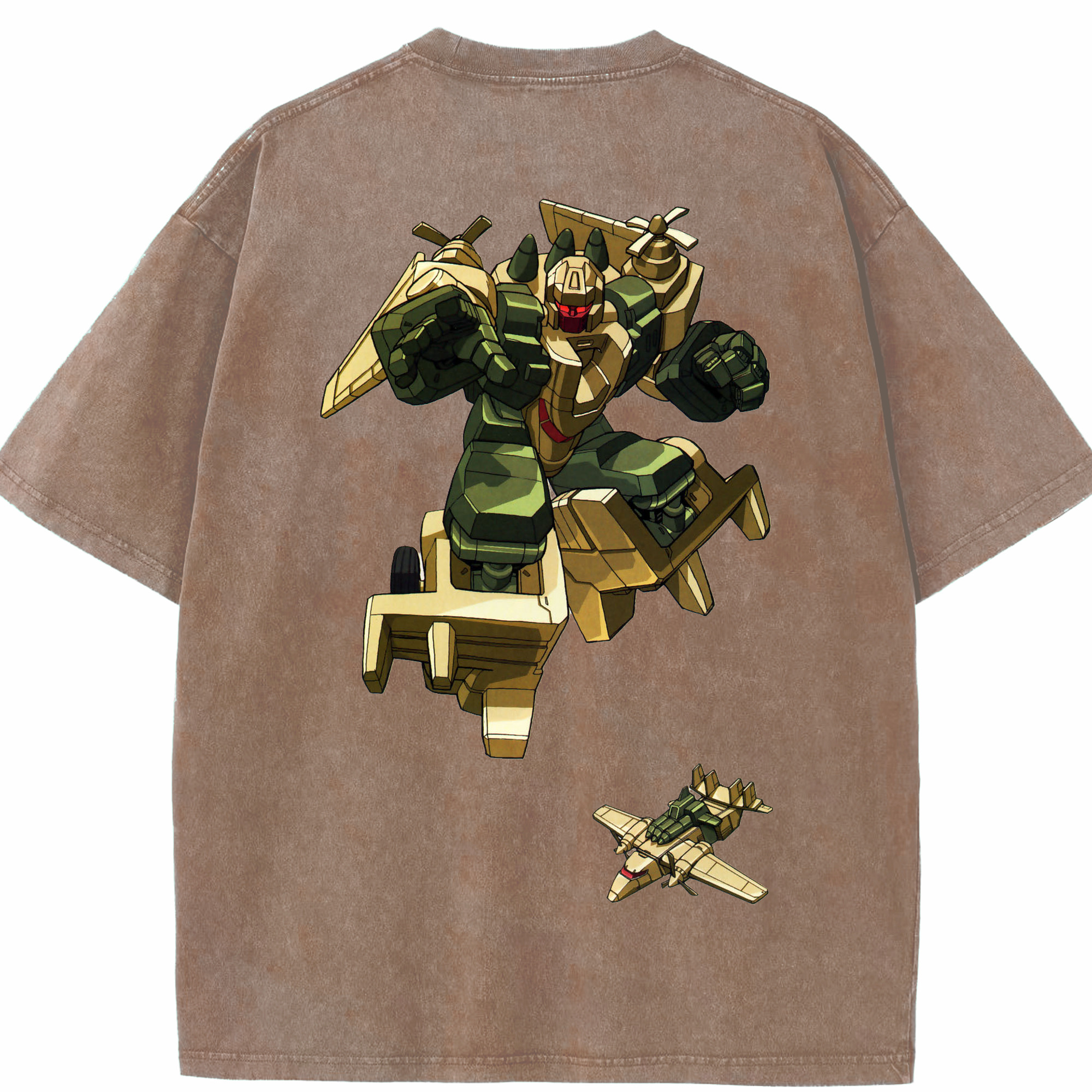 （画像用）  綿100% ヴィンテージ風 半袖Tシャツ（背面プリント）