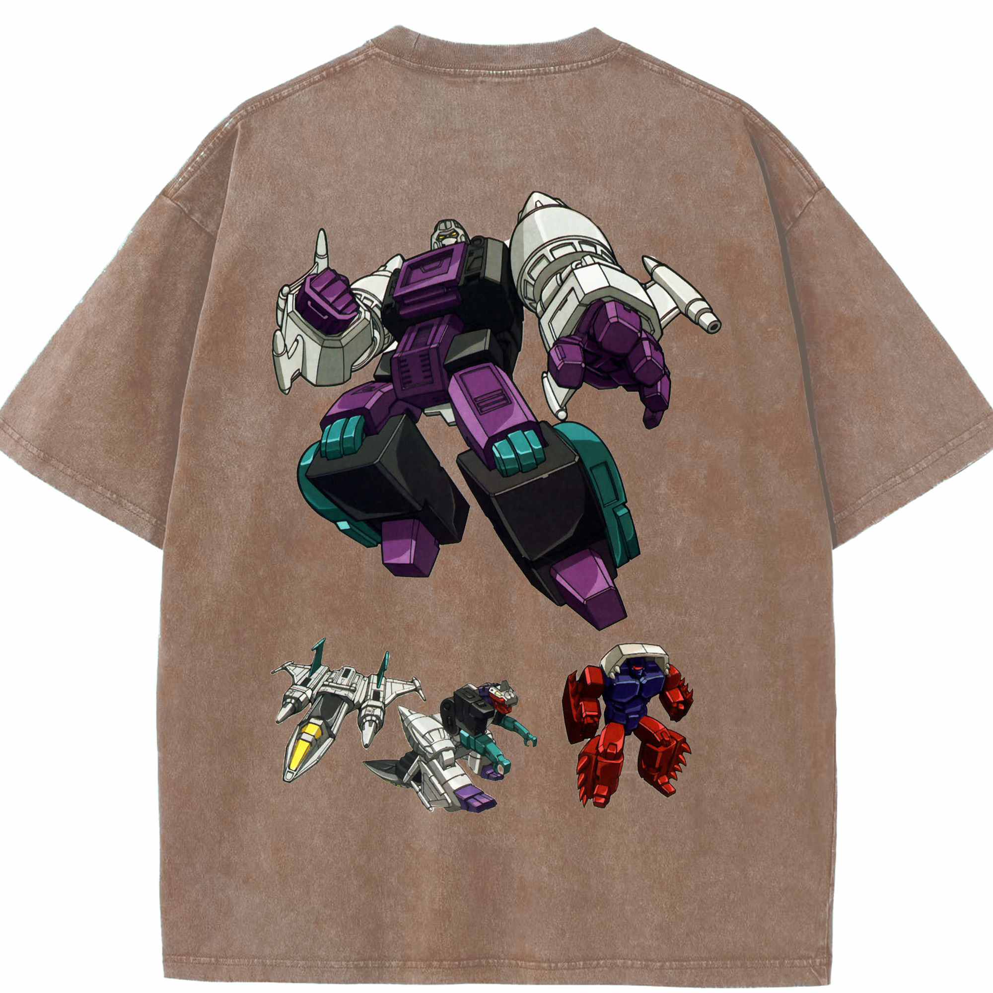 （画像用）  綿100% ヴィンテージ風 半袖Tシャツ（背面プリント）