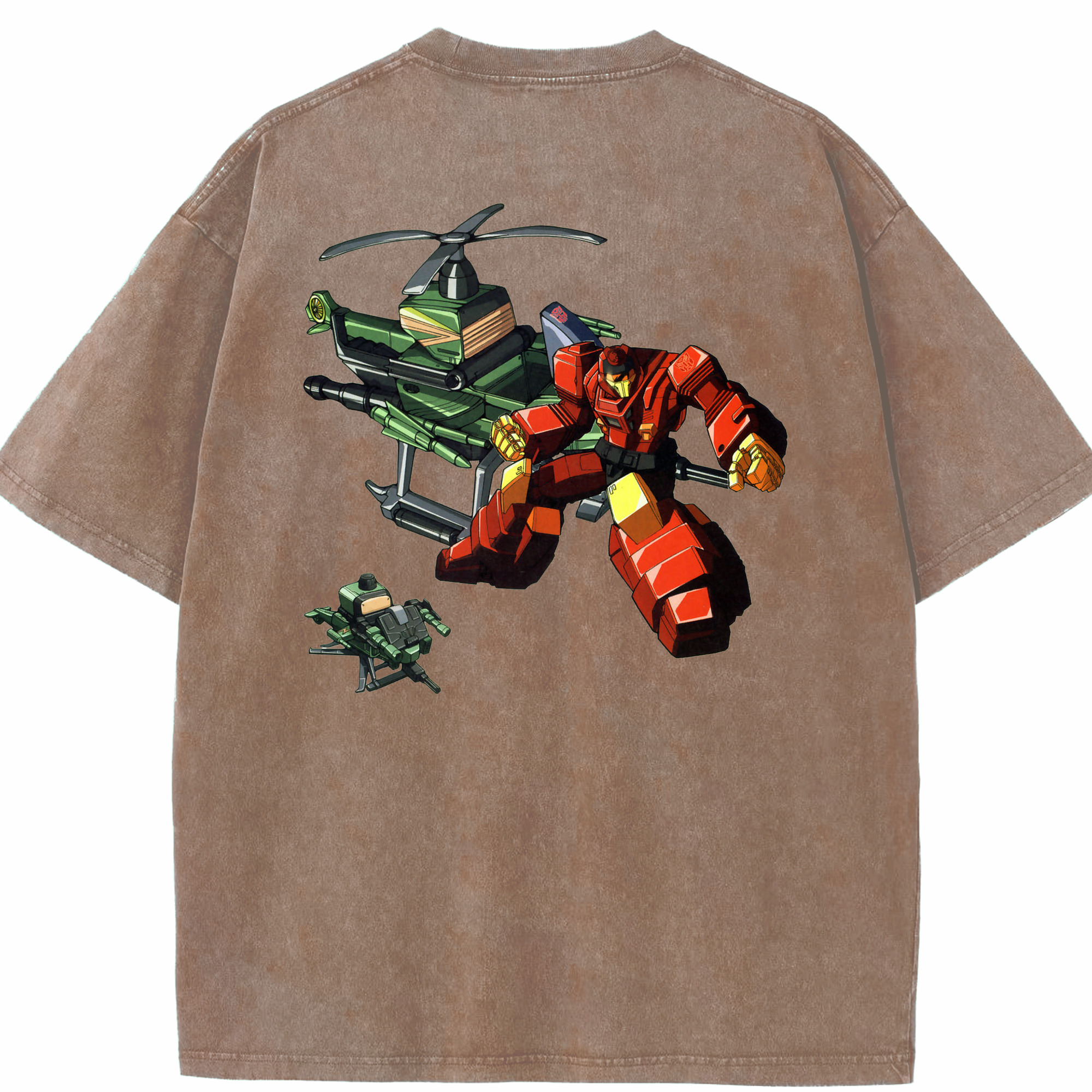 （画像用）  綿100% ヴィンテージ風 半袖Tシャツ（背面プリント）