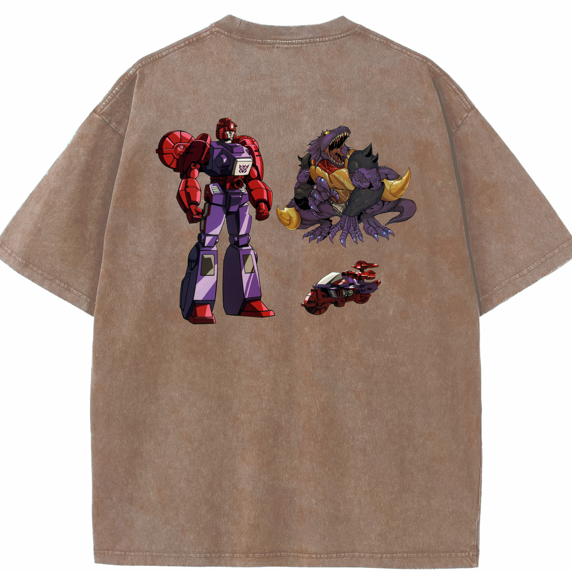 （画像用）  綿100% ヴィンテージ風 半袖Tシャツ（背面プリント）