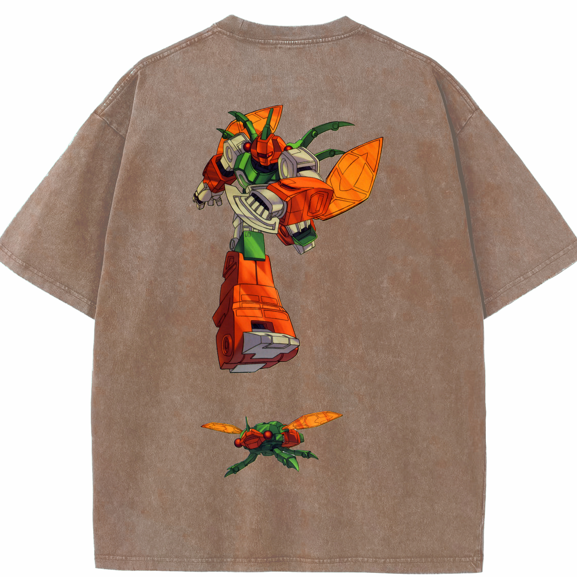 （画像用）  綿100% ヴィンテージ風 半袖Tシャツ（背面プリント）