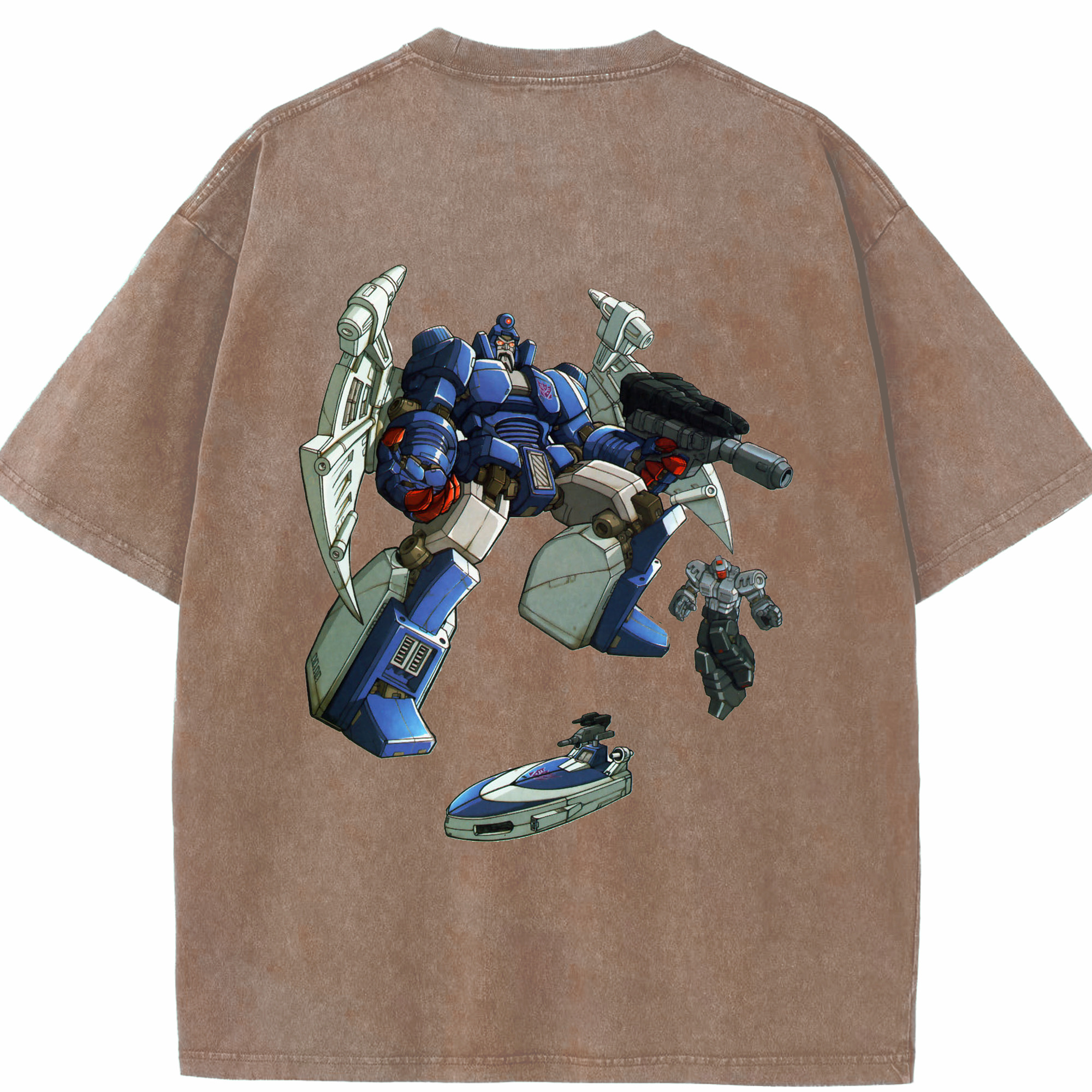 （画像用）  綿100% ヴィンテージ風 半袖Tシャツ（背面プリント）