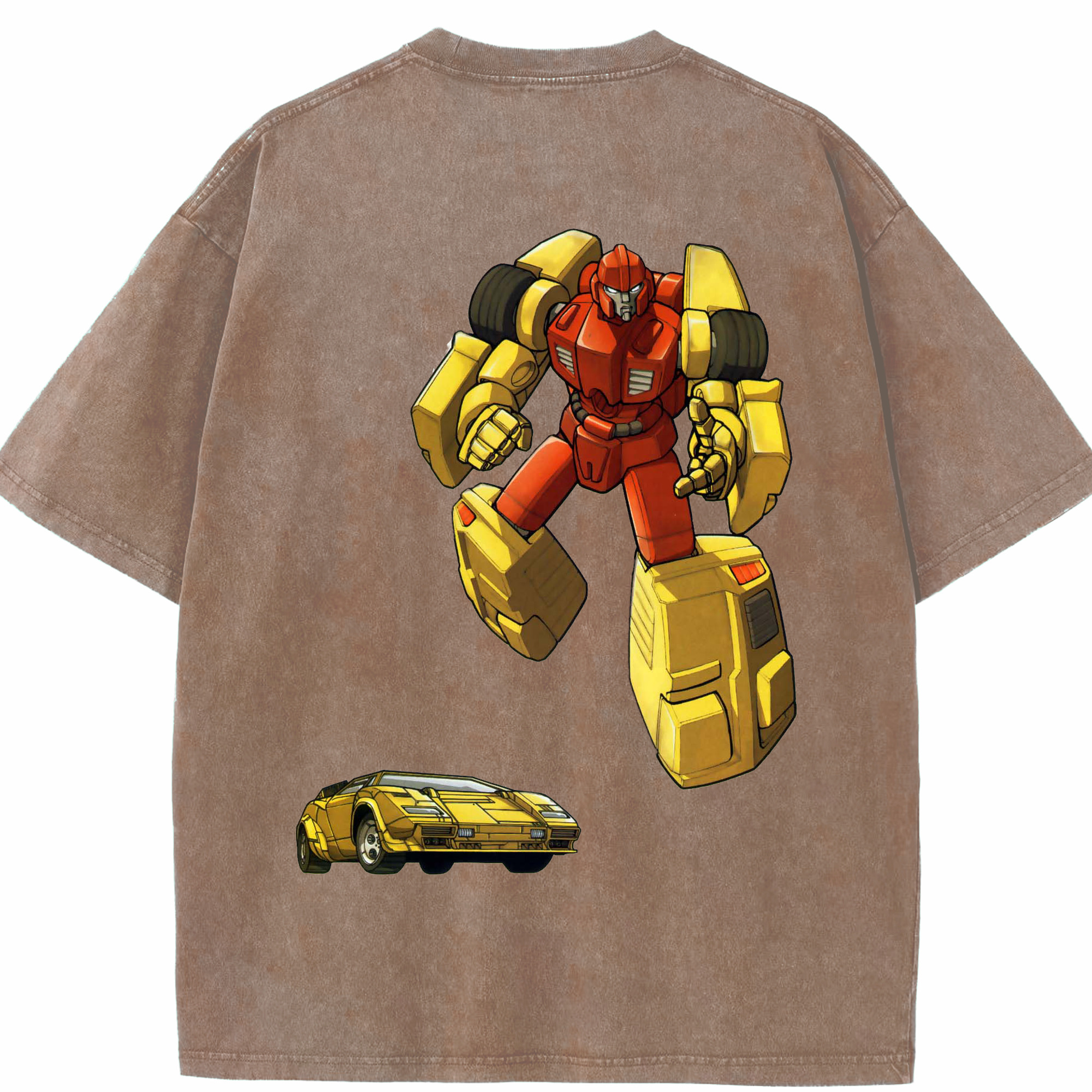 （画像用）  綿100% ヴィンテージ風 半袖Tシャツ（背面プリント）