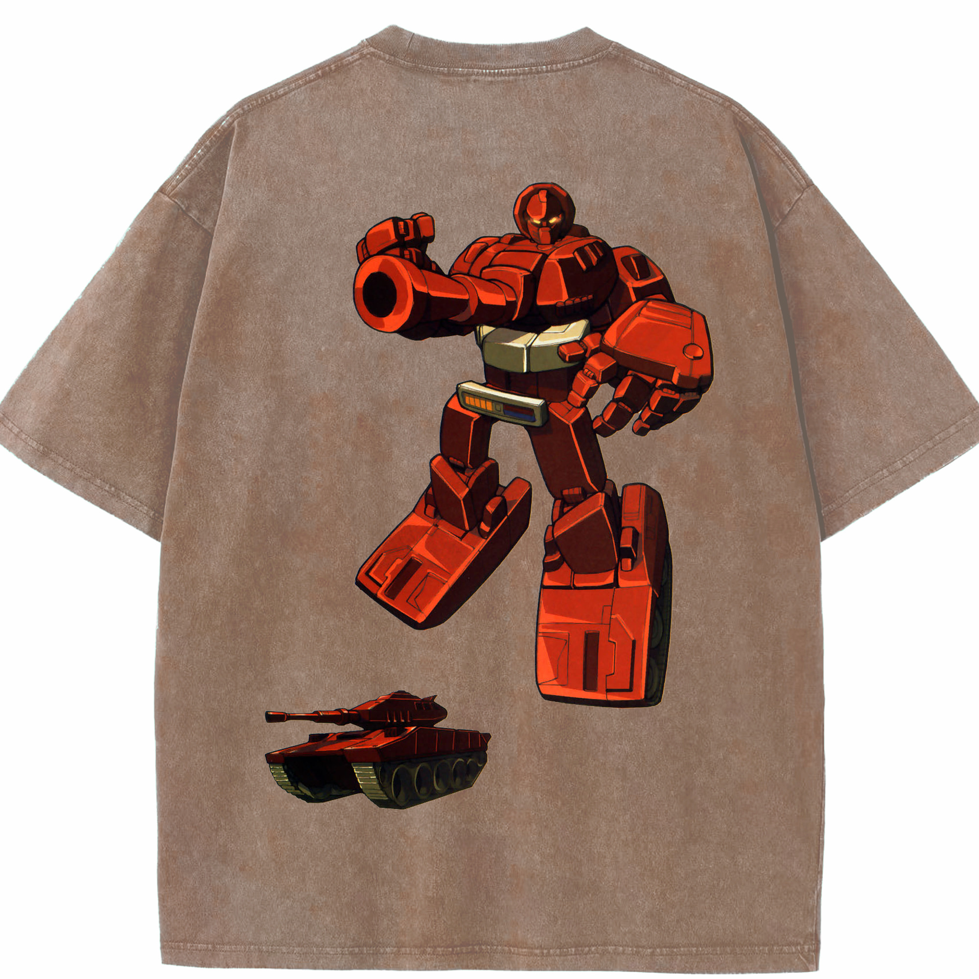 （画像用）  綿100% ヴィンテージ風 半袖Tシャツ（背面プリント）