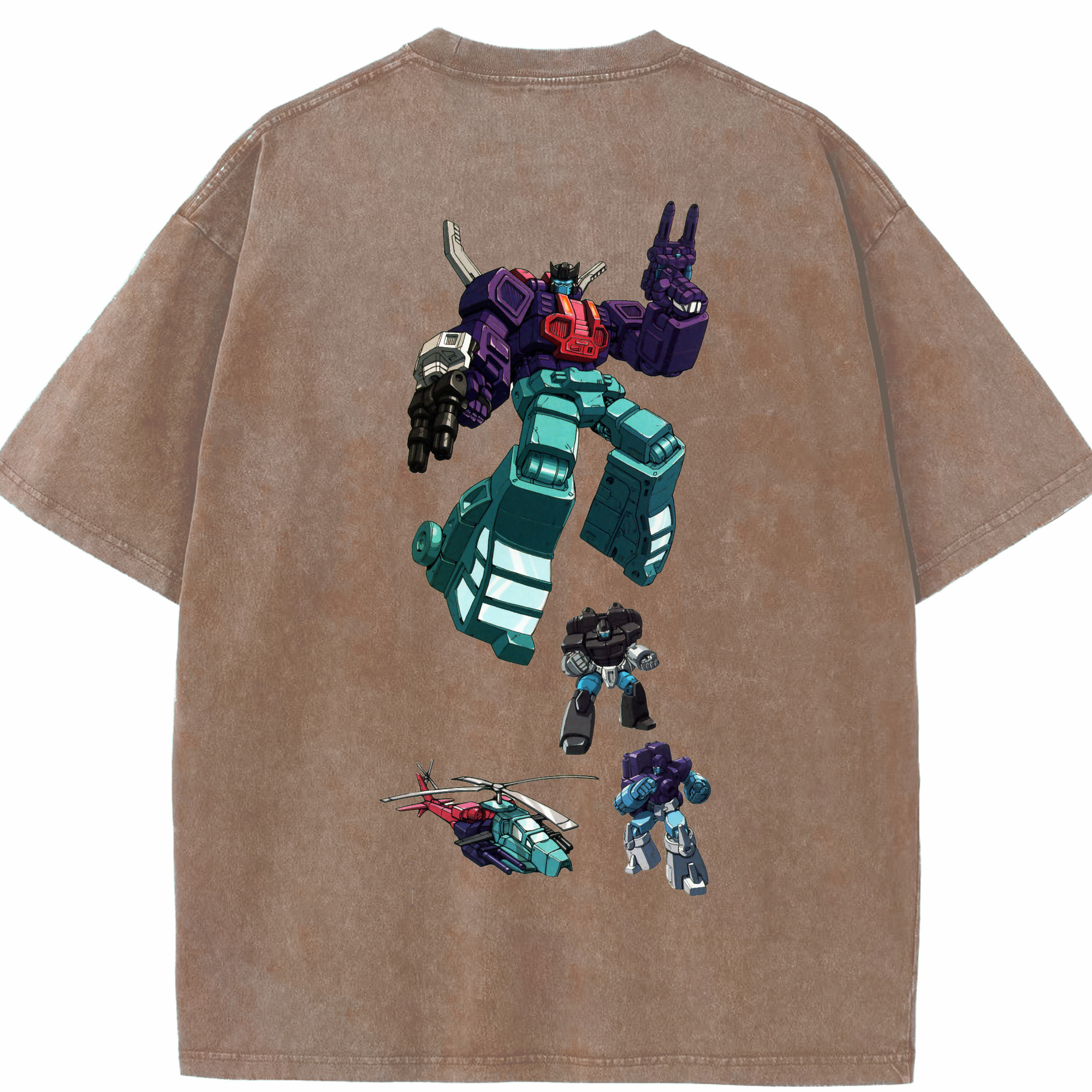 （画像用）  綿100% ヴィンテージ風 半袖Tシャツ（背面プリント）