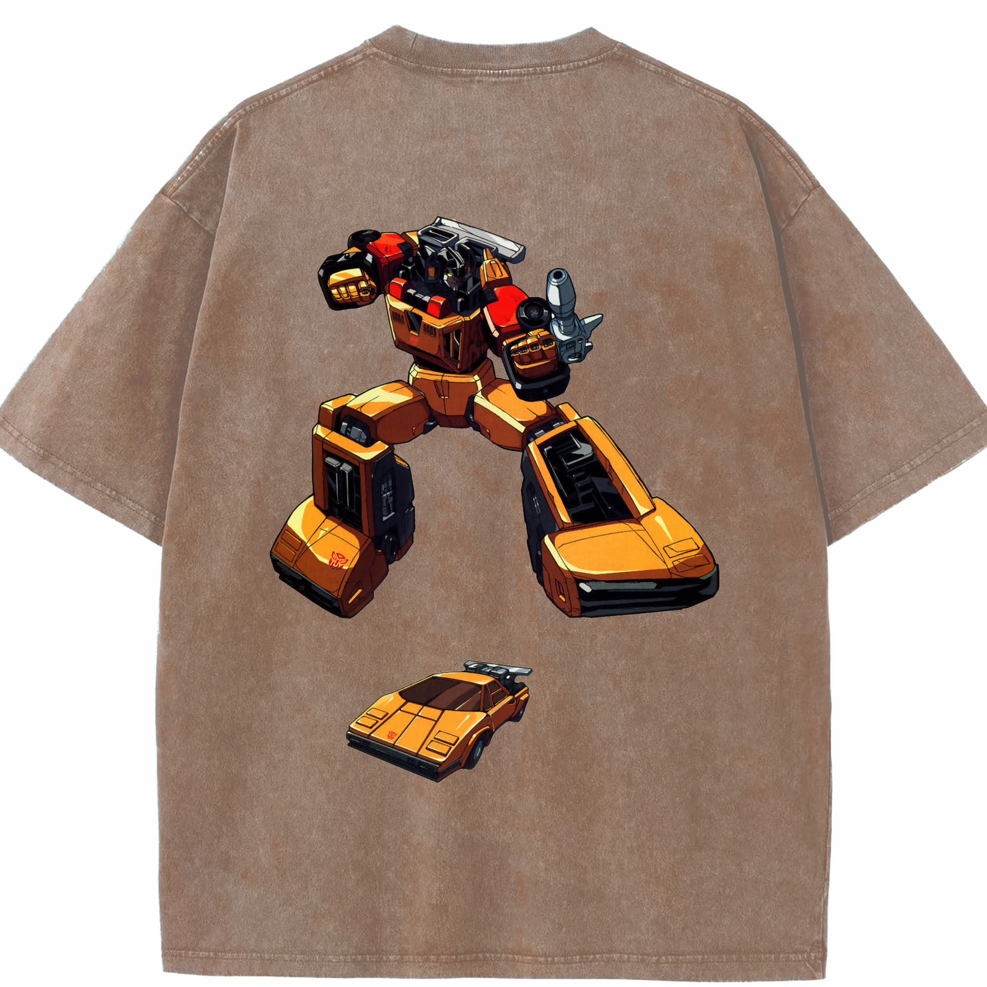 （画像用）  綿100% ヴィンテージ風 半袖Tシャツ（背面プリント）