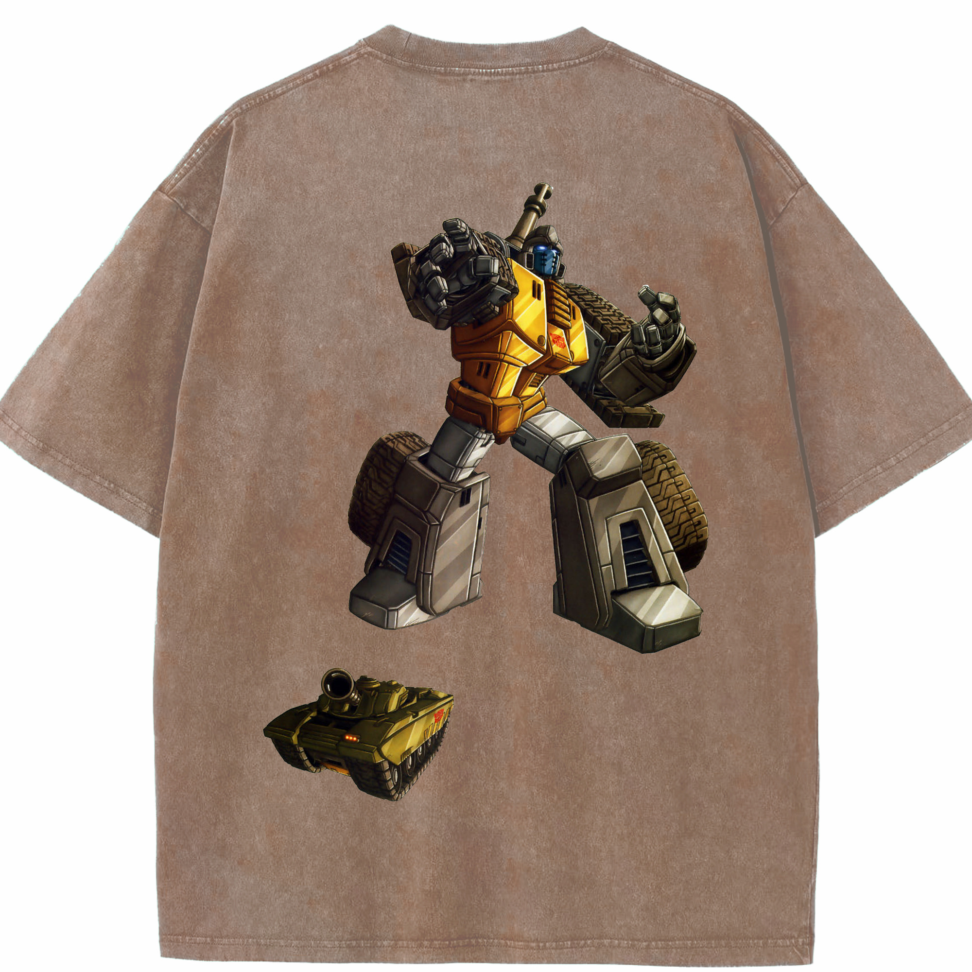 （画像用）  綿100% ヴィンテージ風 半袖Tシャツ（背面プリント）