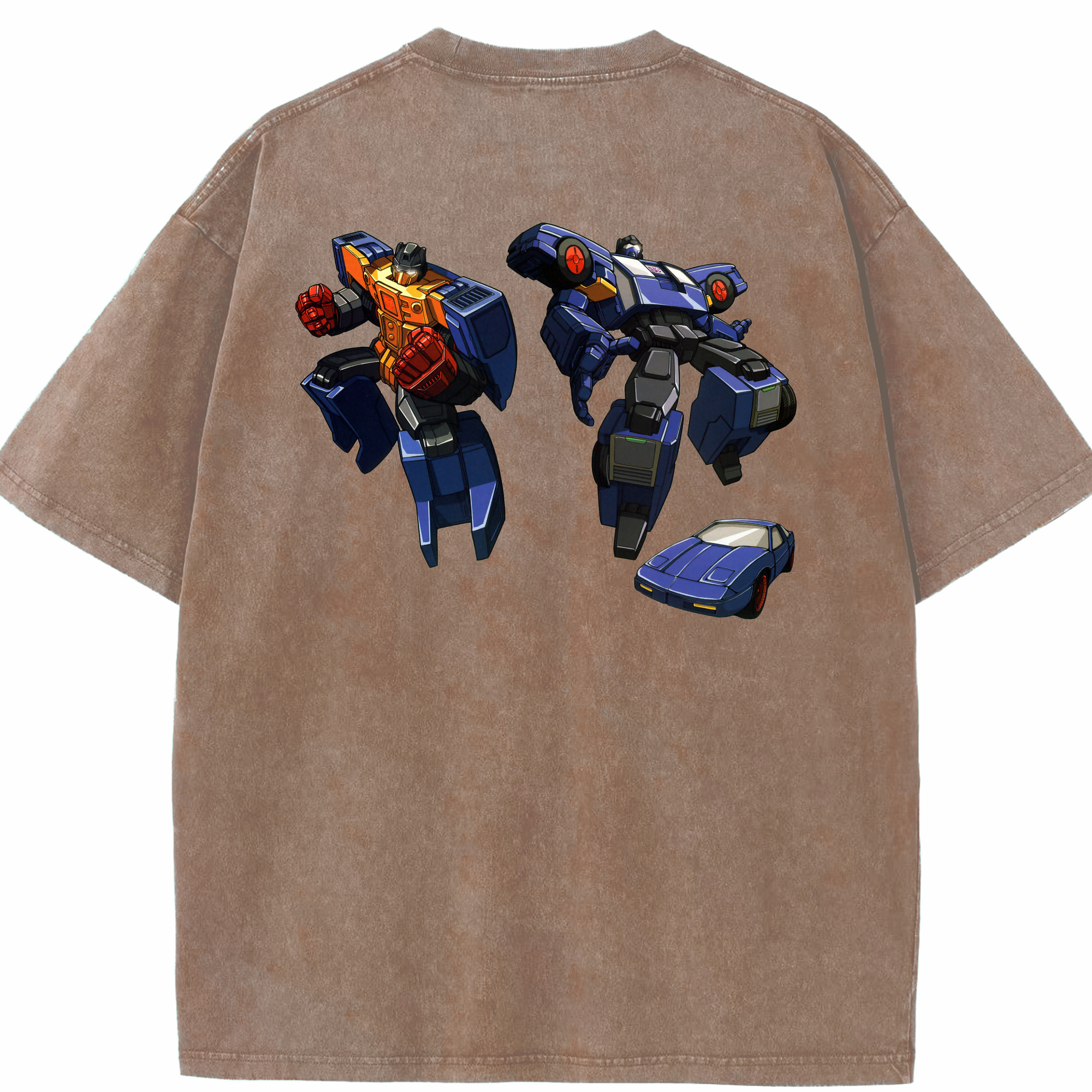 （画像用）  綿100% ヴィンテージ風 半袖Tシャツ（背面プリント）